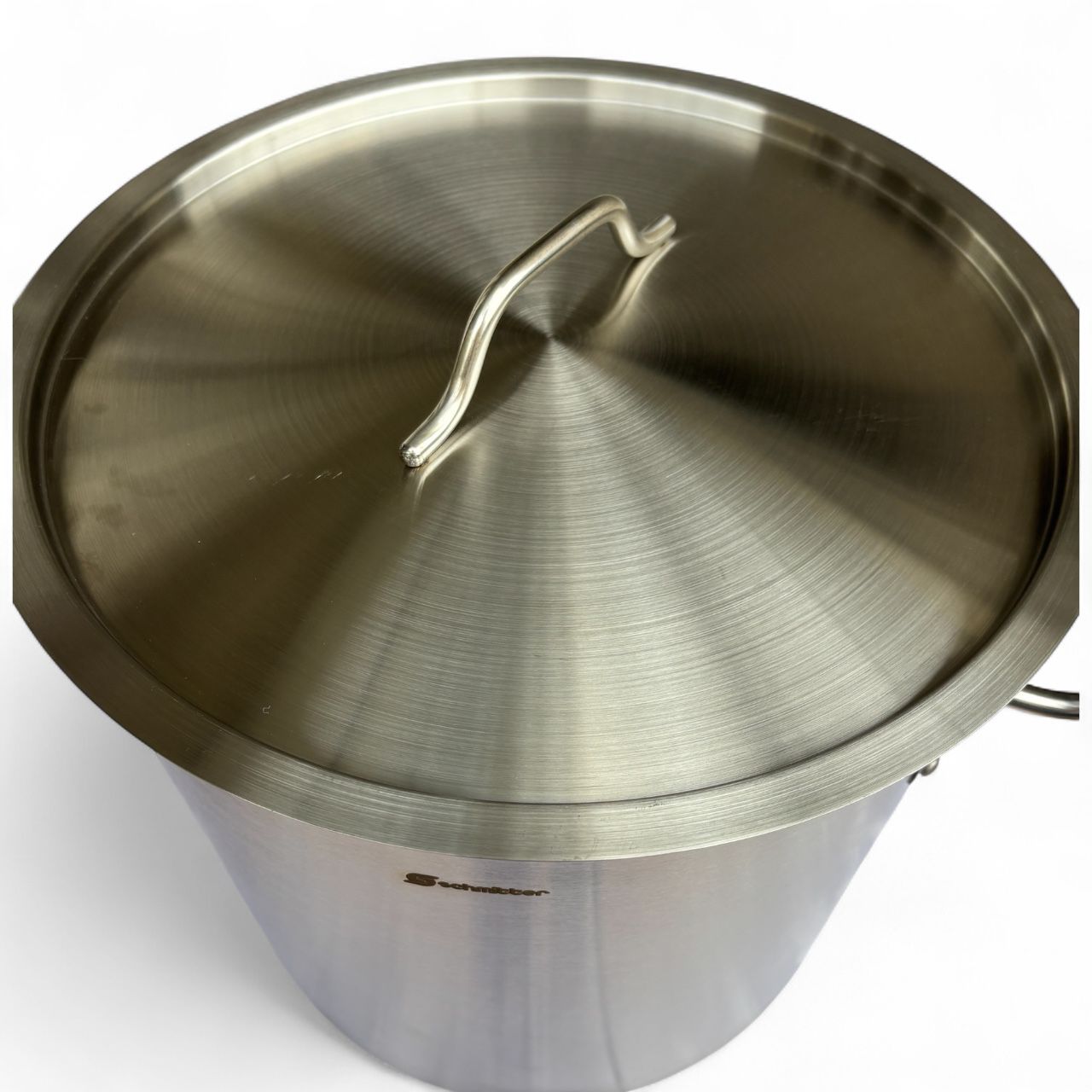 Oală Cilindrică Profesională din Inox Schmitter, 32×32 cm, cu Capac – 25 Litri