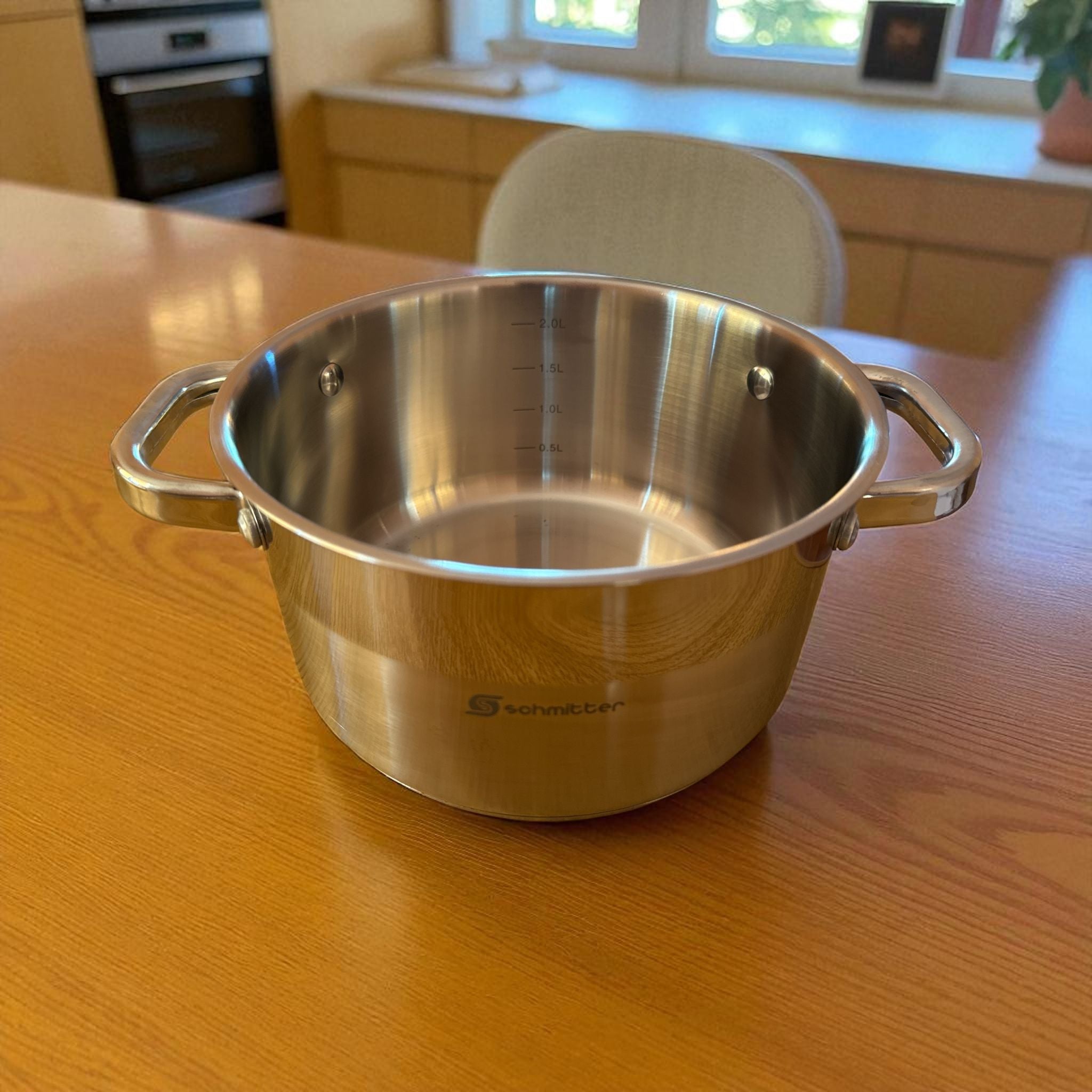 Oală Premium din Inox cu Capac – Schmitter 18 cm, 2,5 L