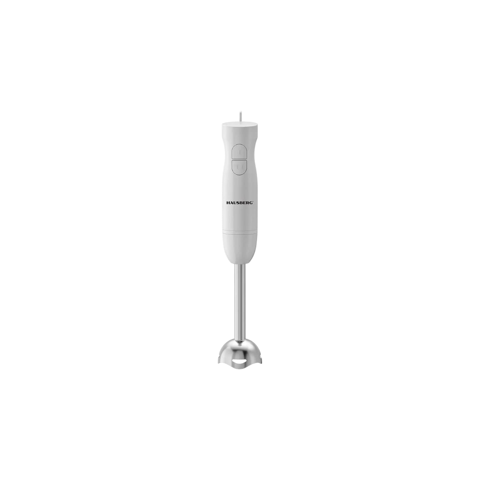 Blender 3 in 1 HAUSBERG, HB-7701AB, 500W, 2 viteze, Lame din inox, Capacitate pahar 700 ml, Tocator 500 ml, Alb