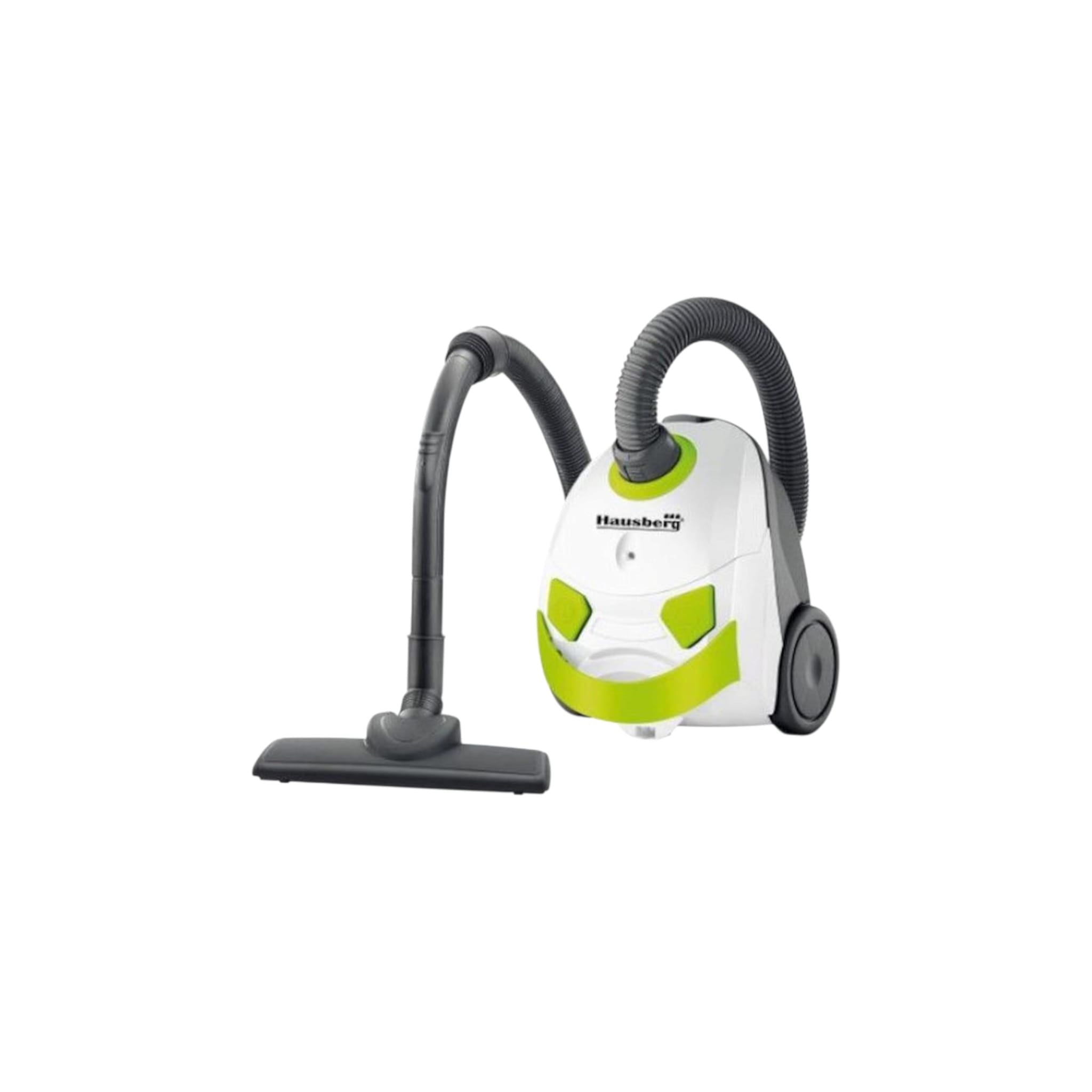 Aspirator cu sac Hausberg HB-2080VR, 700W, Capacitate 1.5L, Alb/Verde