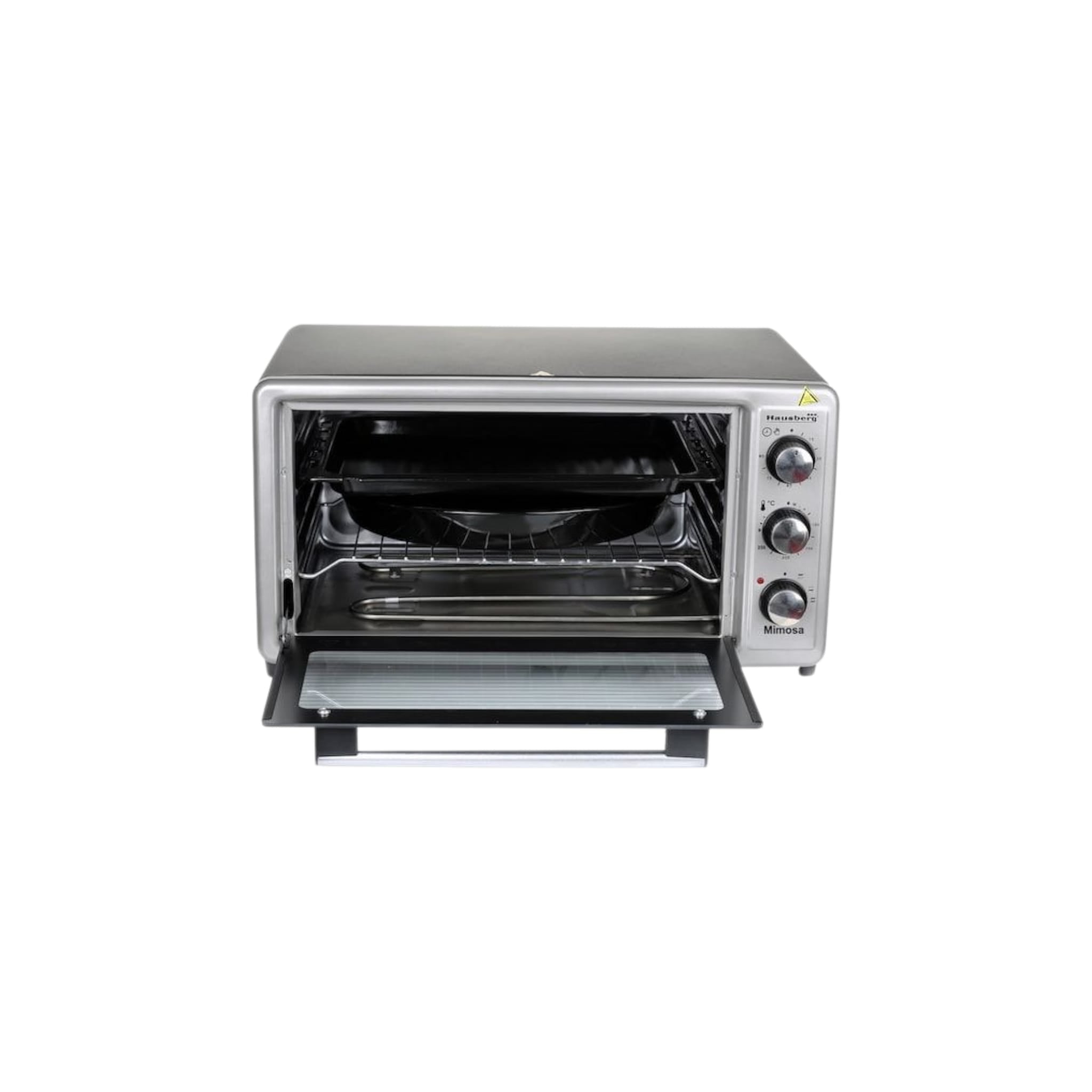 Cuptor Electric Hausberg HB-8000P capacitate 48 Litri, putere 1800W, Temperatura maxima 230 grade, timer prevazut cu alarma sonora