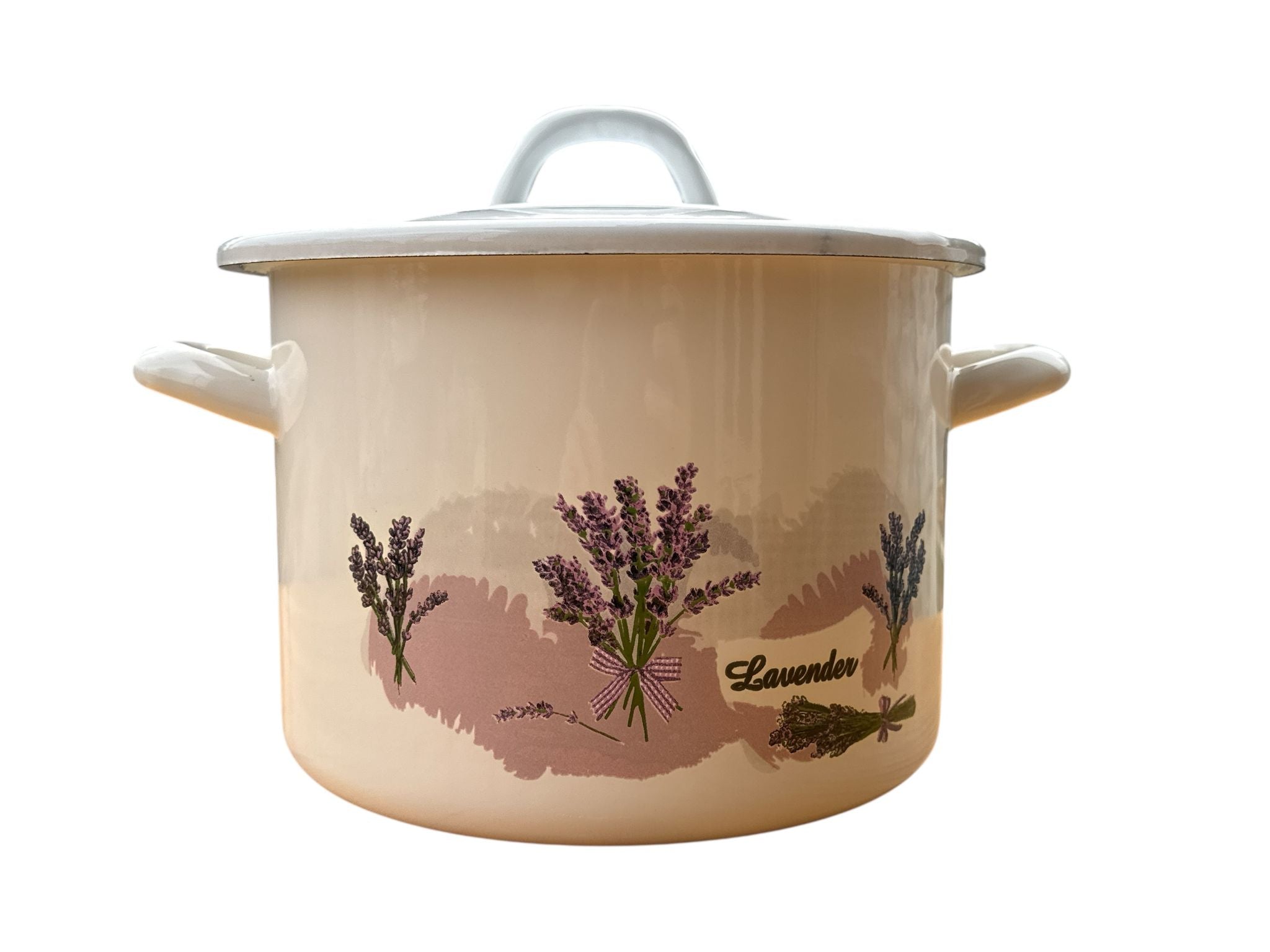 Oală emailată cu capac – Lavender, Ø 20 cm, 4.5 L