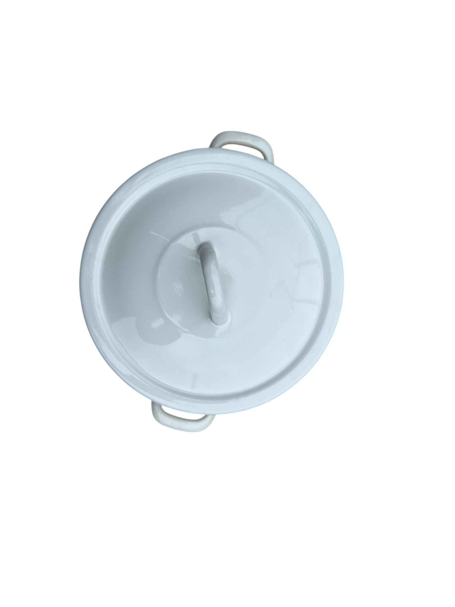 Cratiță adâncă emailată cu capac – Floral, Ø 22 cm, 5 L