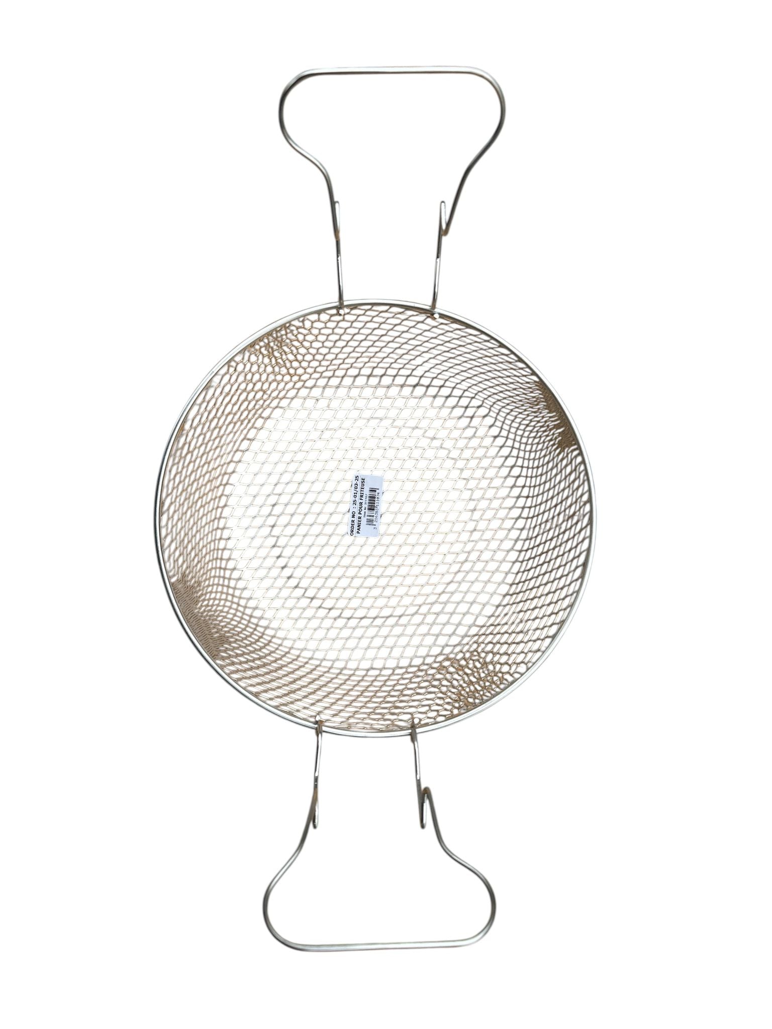 Ceaun emailat Ø24 cm, 4.5 litri, cu coș metalic – Bordură inox, pentru prăjit & fiert
