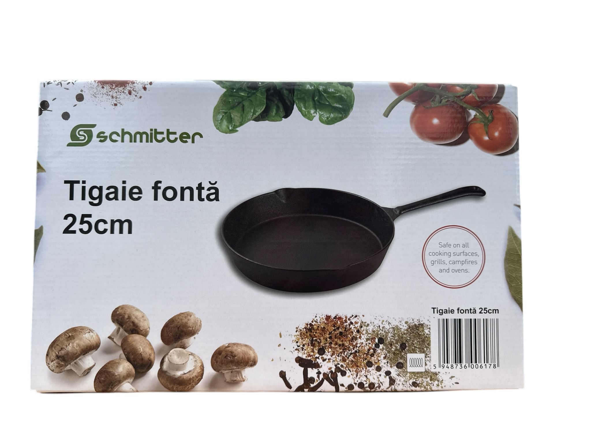 Tigaie din fontă Schmitter Ø25 cm – Inducție, grill & cuptor