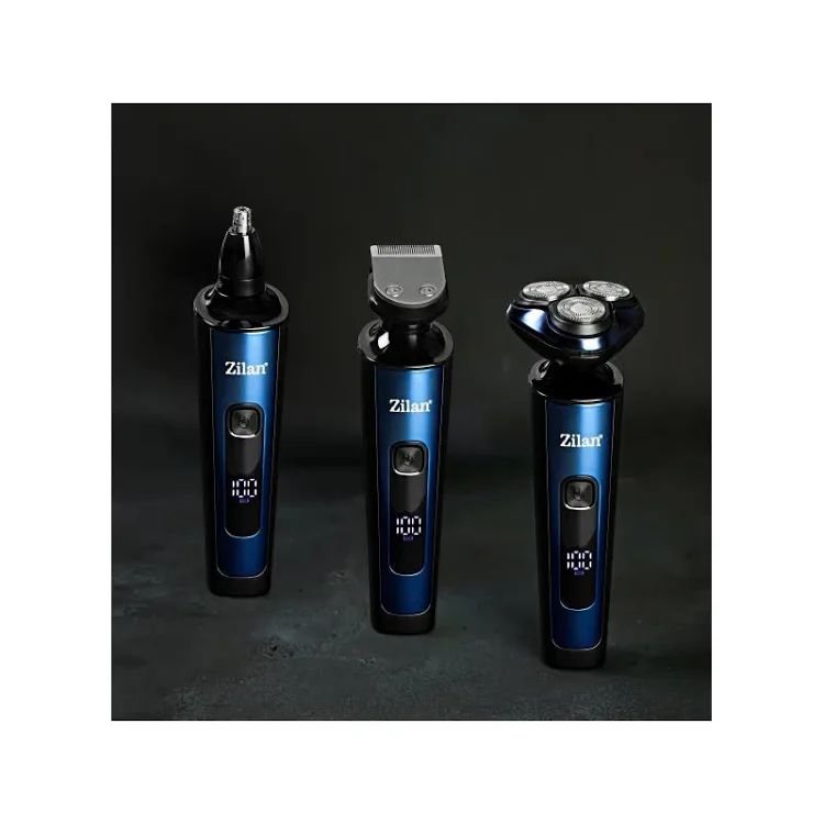 ⚡ Aparat de Ras și Tuns 4 în 1 Zilan ZLN8726 – Reîncărcabil, Impermeabil IPX6, Display LED, USB 💈