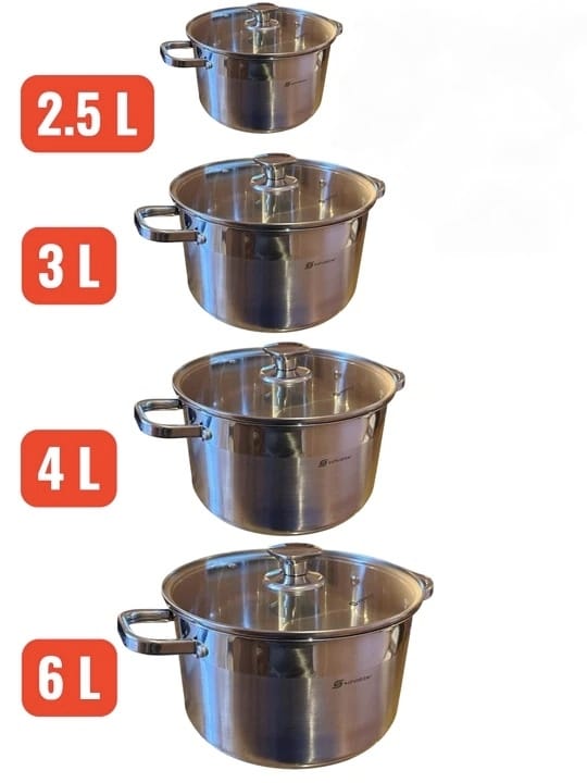 🍲 Pachet 4 Oale Premium din Inox Schmitter – Calitate Superioară pentru Bucătăria Ta