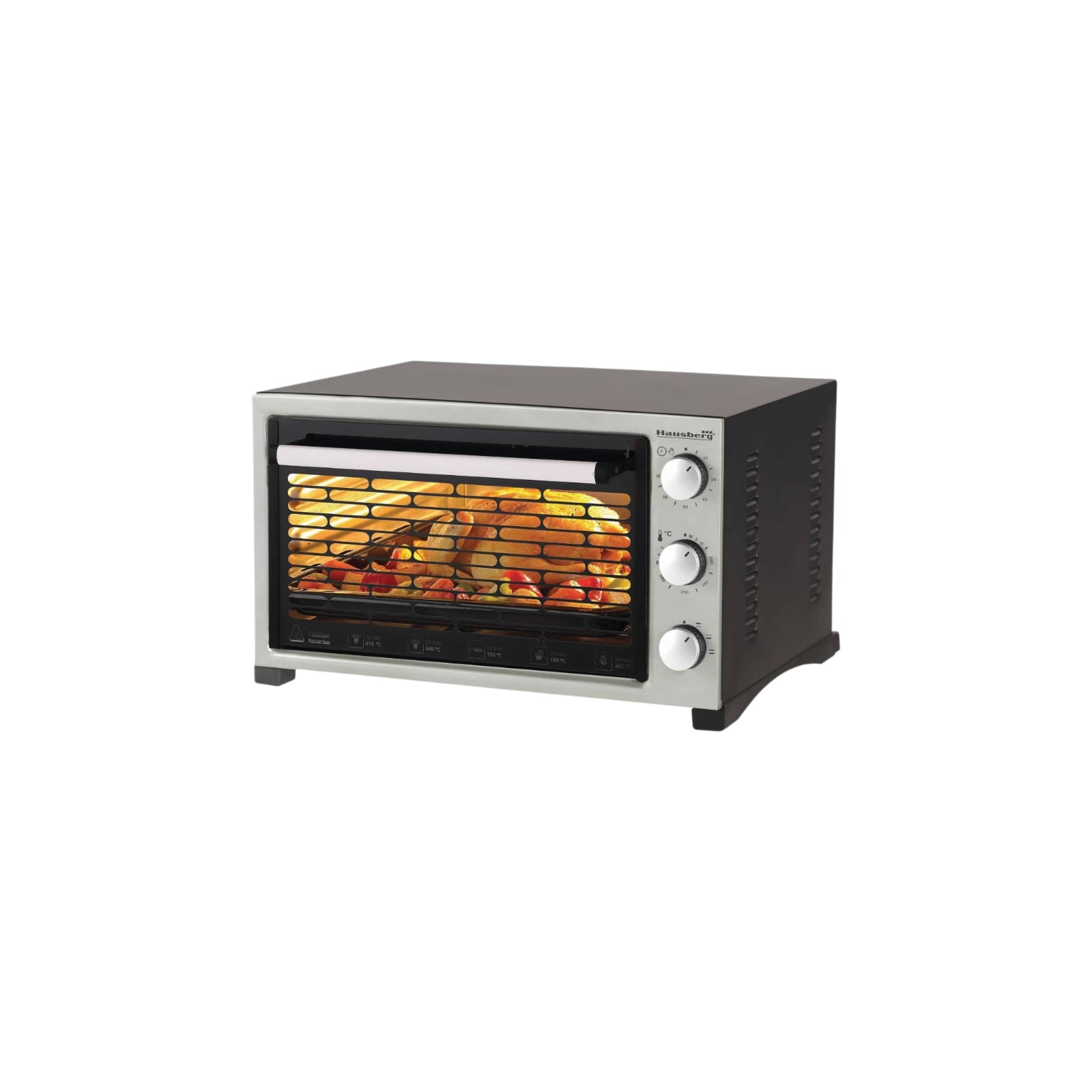 Cuptor electric Hausberg HB-9320, Putere 1420W, 38 litri, Cronometru reglabil
