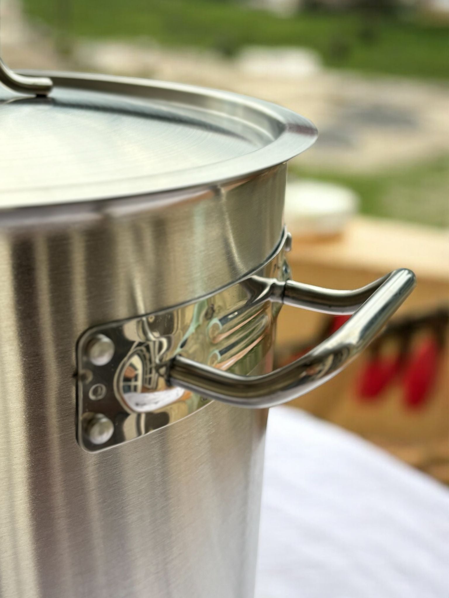 Oală Cilindrică Profesională din Inox Schmitter, 32×32 cm, cu Capac – 25 Litri