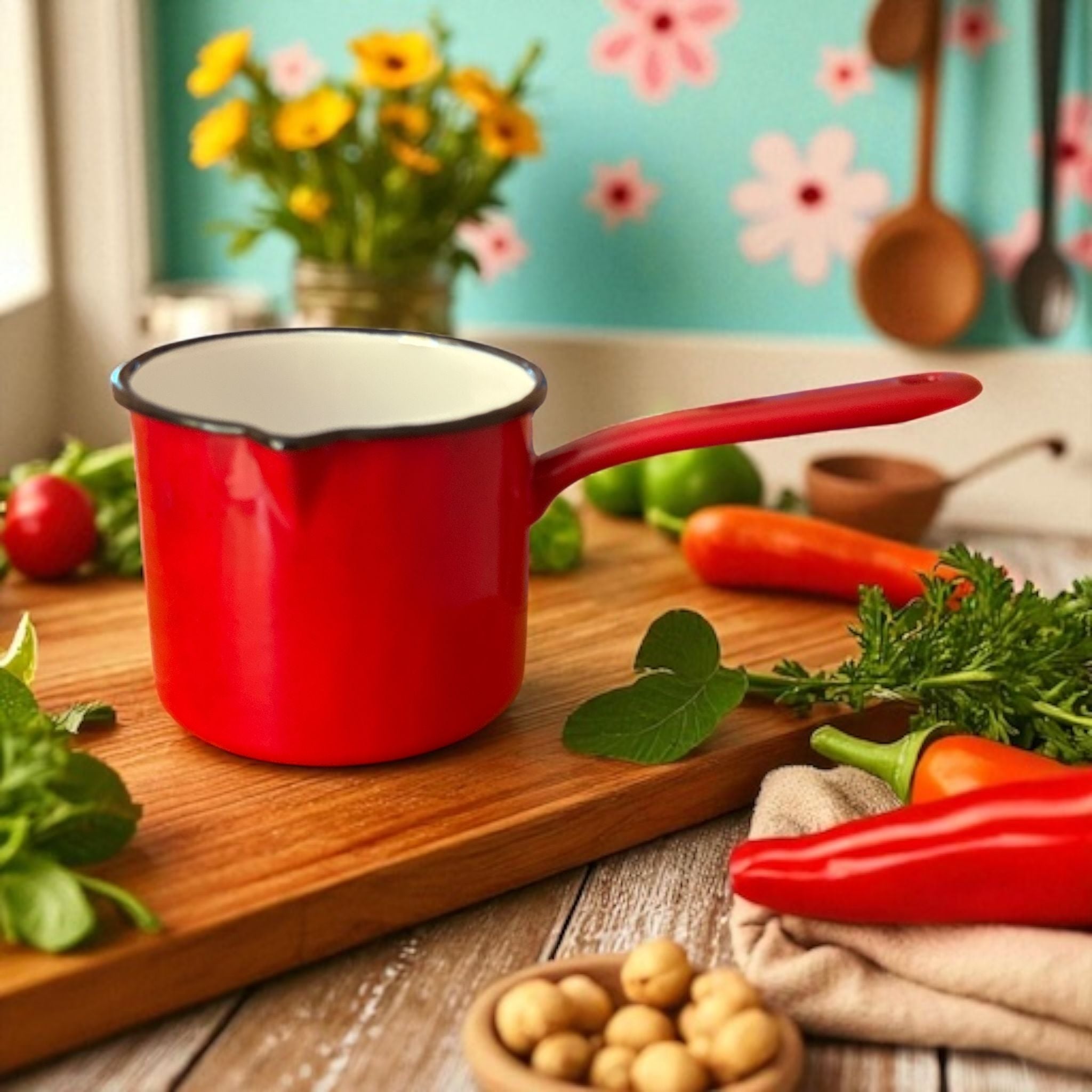 Ibric Clasic Roșu 1.5L – Simplu, Elegant, Util