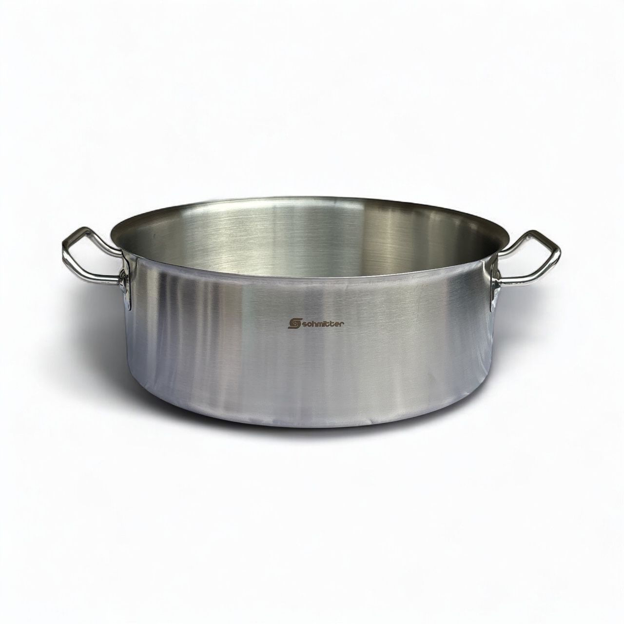 Cratiță Profesională din Inox Schmitter, 32×12 cm, 10 Litri, cu Capac și Fund Tip Sandwich