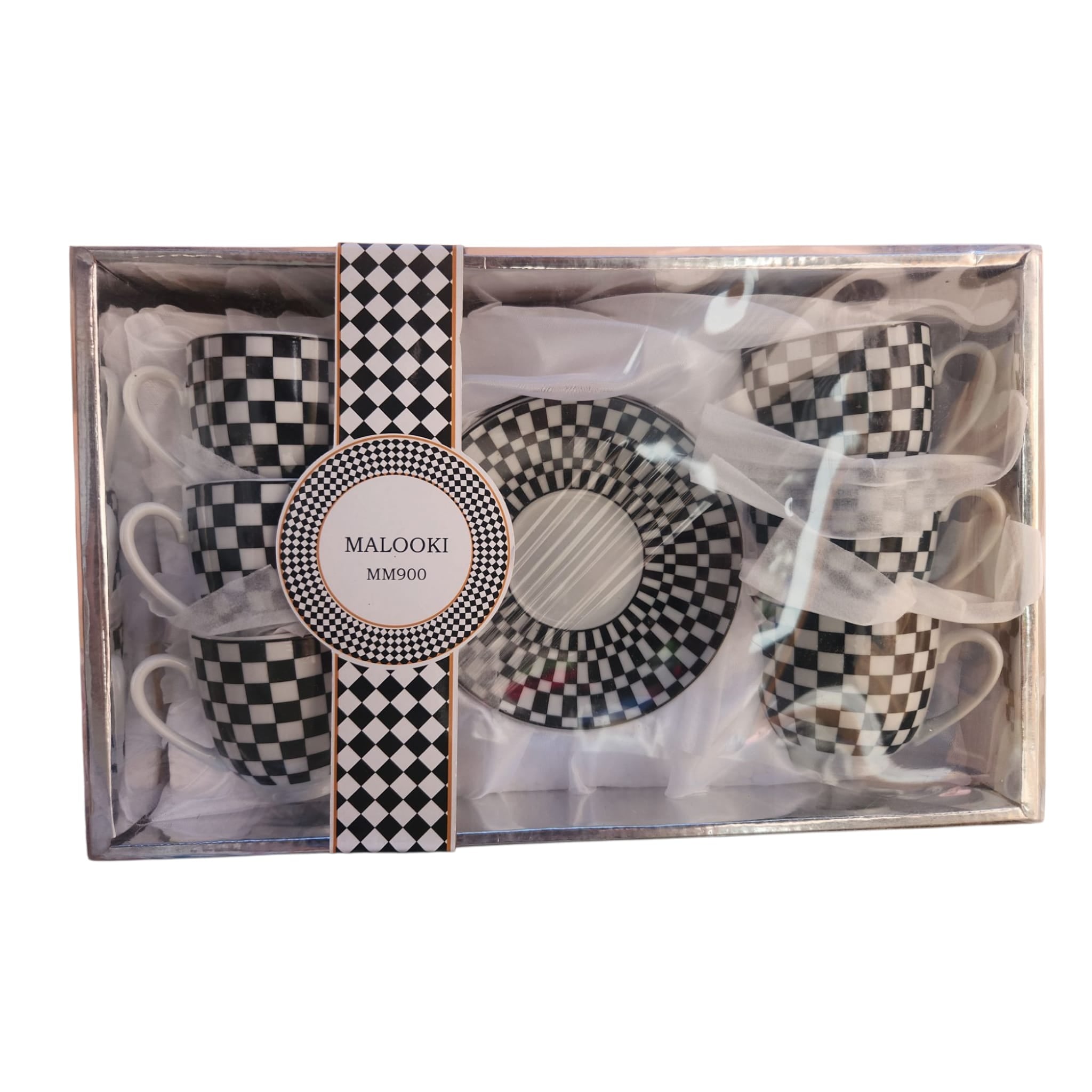 Filtru de cafea Hausberg HB-3700 , 1.2 litri, 1200 W + Set 6 cești cu farfurioare Malooki