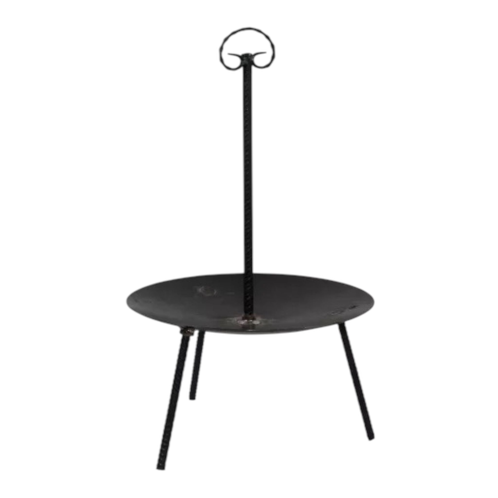 Gratar disc grădină, tradițional, diametru 46 cm, picioare detasabile, maner detasabil