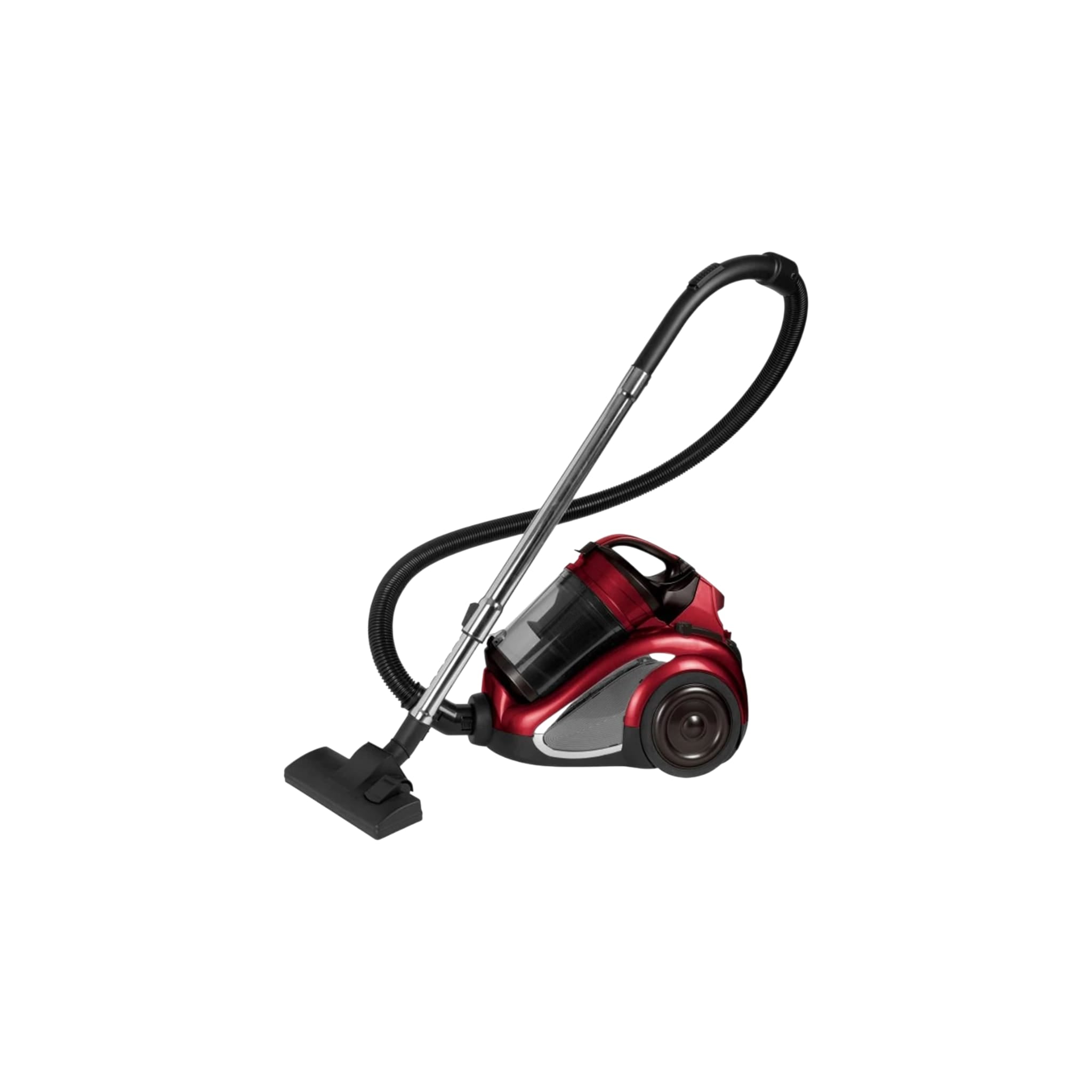 Aspirator fara sac Hausberg HB-2820RS, 2400 W, 4.5 litri, 85dB, filtru lavabil, sistem multi-ciclon, Negru/Rosu