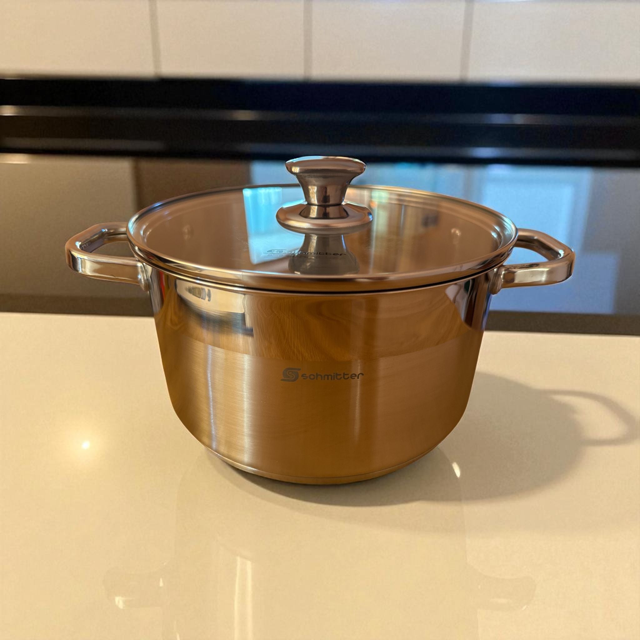 Oală Inox Schmitter 22 cm cu Capac – 4 L – Calitate Premium pentru Bucătăria Ta