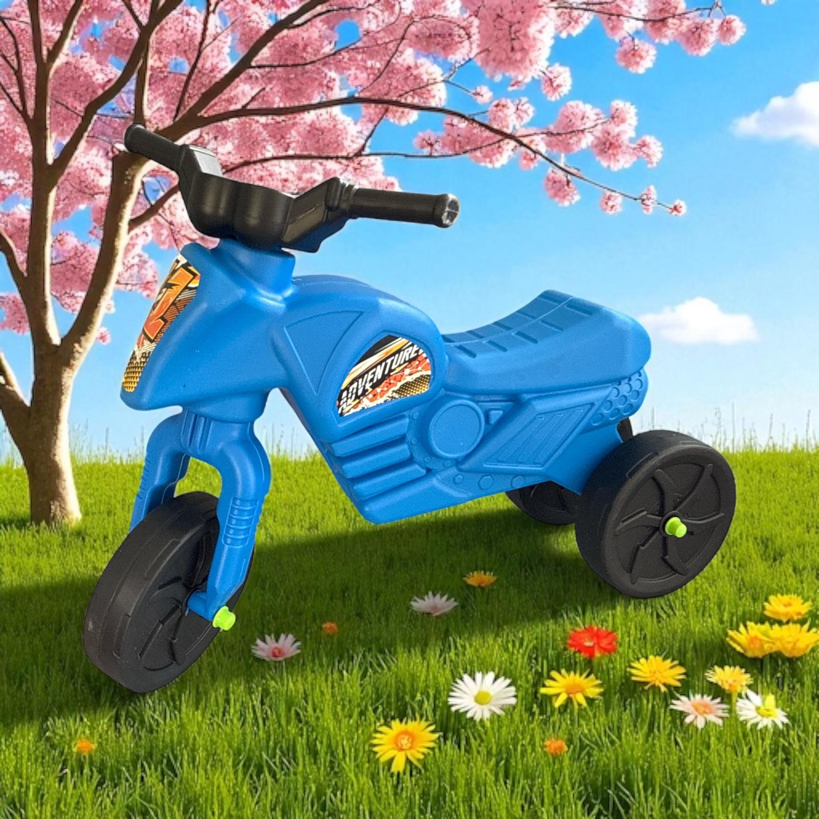 Motocicletă de echilibru pentru copii – albastră, 62x44x20 cm