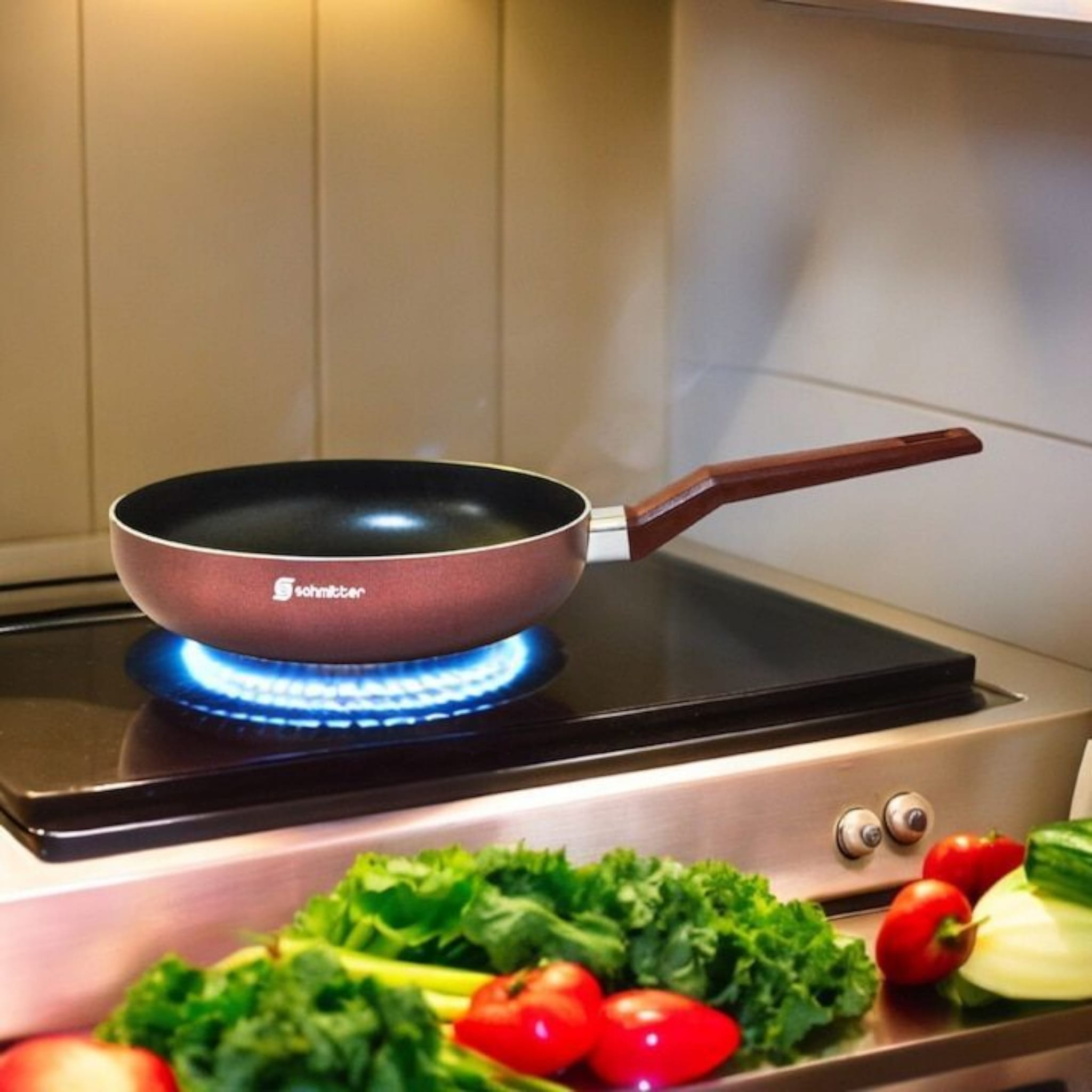 Tigaie Wok Antiaderentă Schmitter 28 cm – Gătit sănătos și rapid