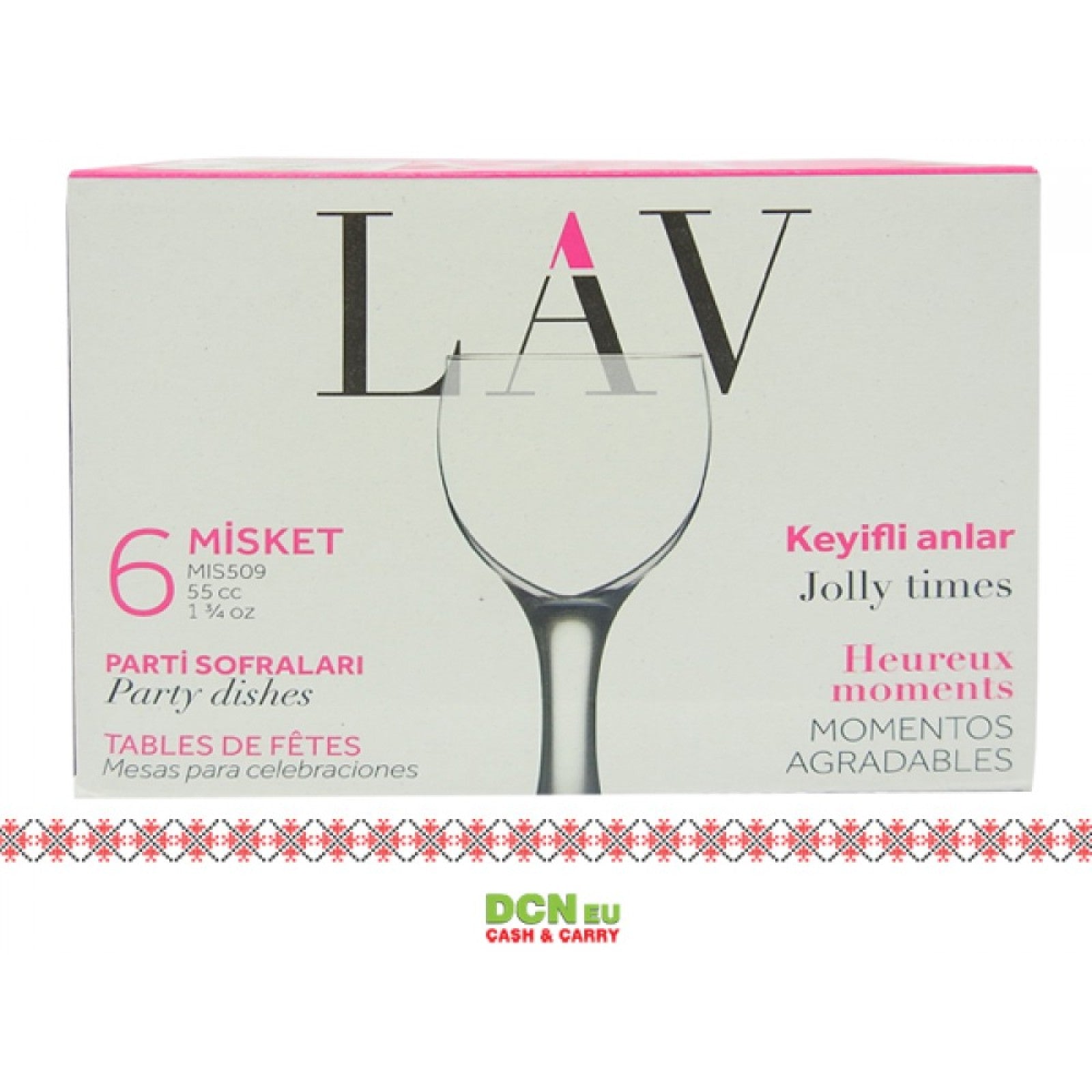 🍷 Set 6 Pahare LAV Misket 55 ml – Eleganță în miniatură pentru momente speciale 🌟
