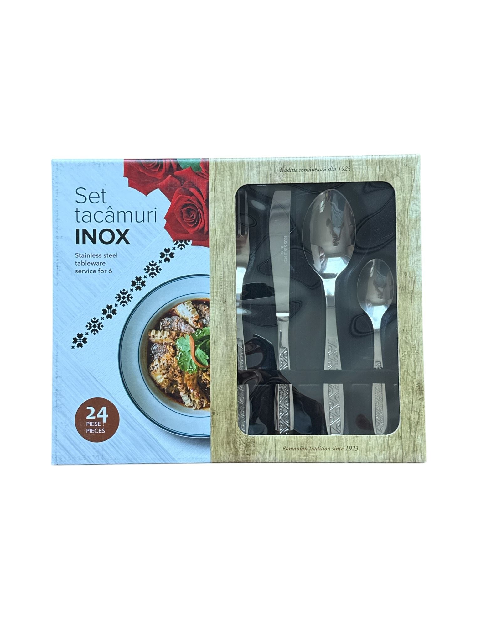 Set 24 Tacâmuri din Inox ICOS – Perfect pentru Masa de Familie