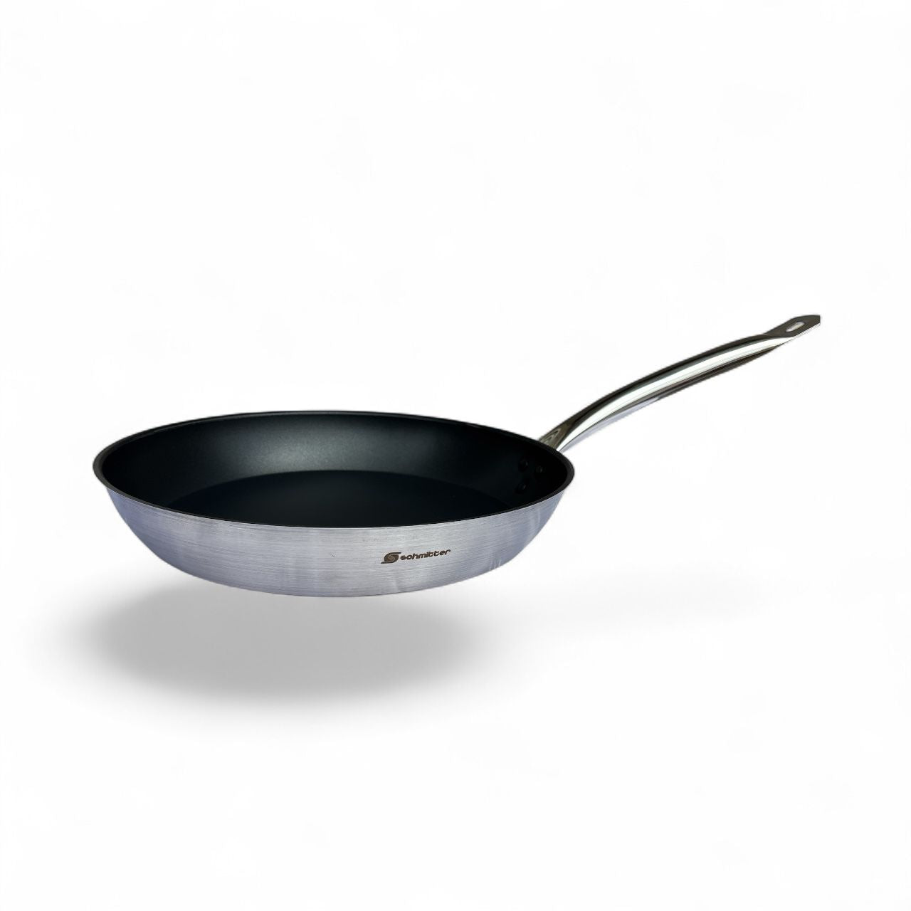 Tigaie Profesională din Inox Schmitter, 32 cm, Strat Antiaderent, Fund Tip Sandwich