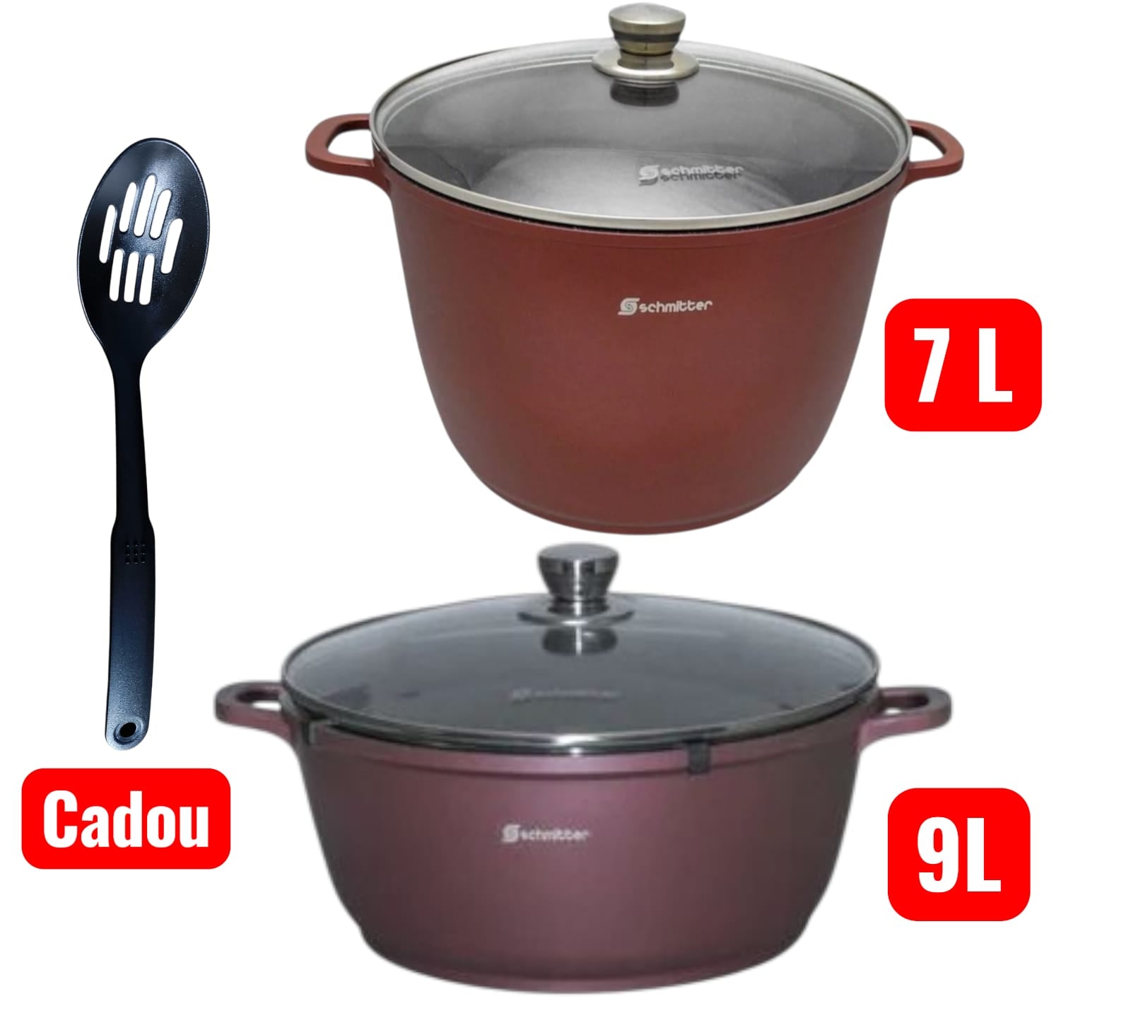 🍲✨ Pachet Premium Schmitter – 2 Oale Ceramice (7 L + 9 L) + Paletă Cadou 🎁
