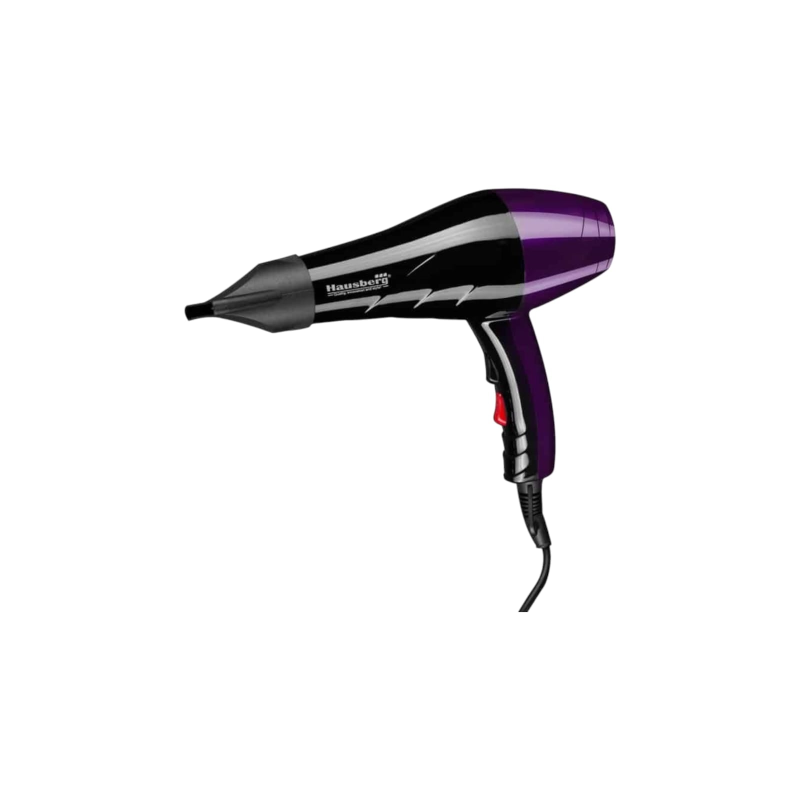 Uscator de par Hausberg HB-26MV, Negru-Mov, Putere 2000W, 2 trepte de viteza