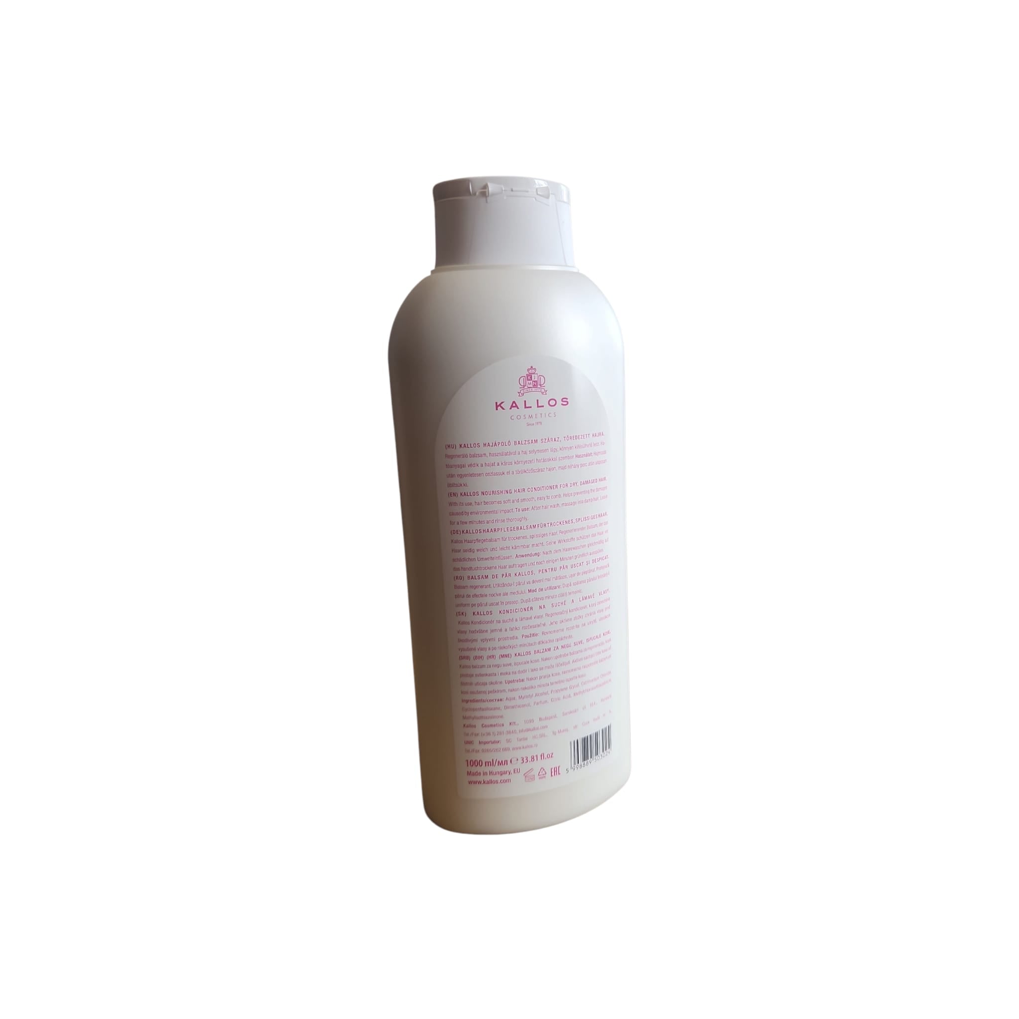 KALLOS Balsam de par, Profesional, 1000 ML - VITAMINA B5