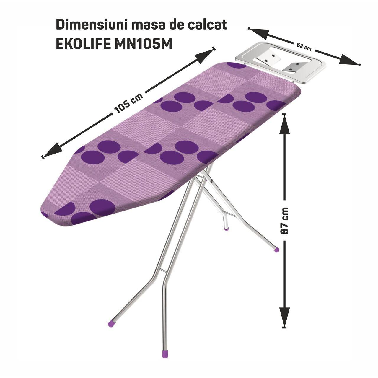Masa de calcat EKOLIFE MN105M + Fier de calcat Hausberg, HB – 7898AB, talpa ceramica