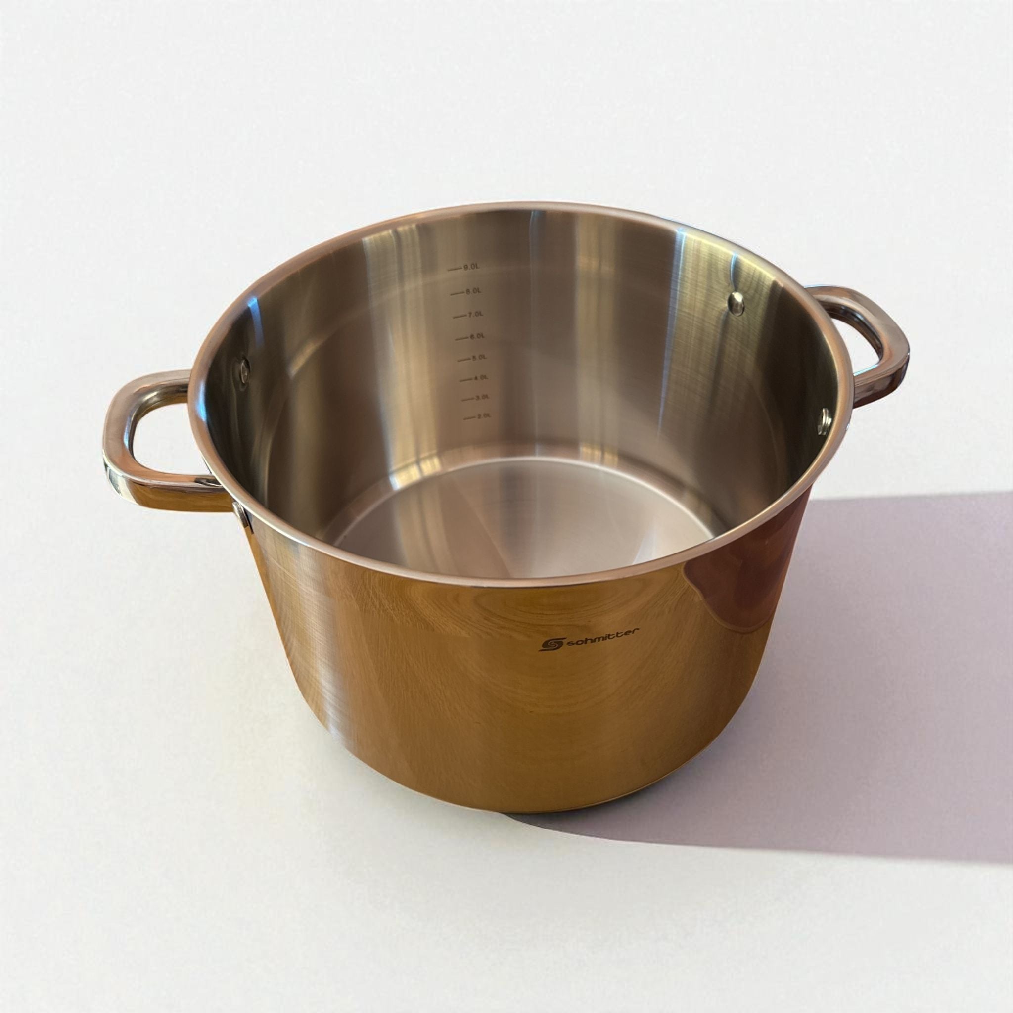 Oală din Inox Schmitter 28 cm / 11L – Fund Triplu Stratificat & Capac Inox