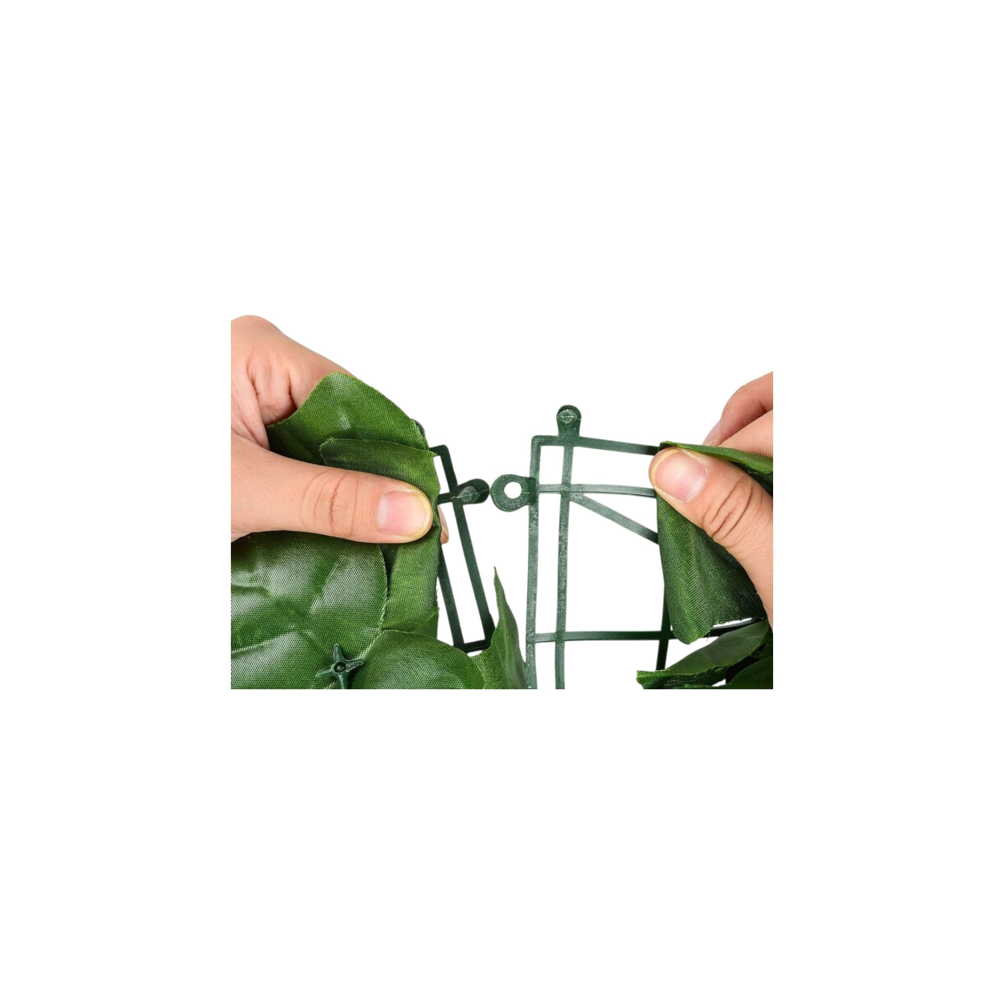 Gard artificial verde cu frunze, 300x100 cm