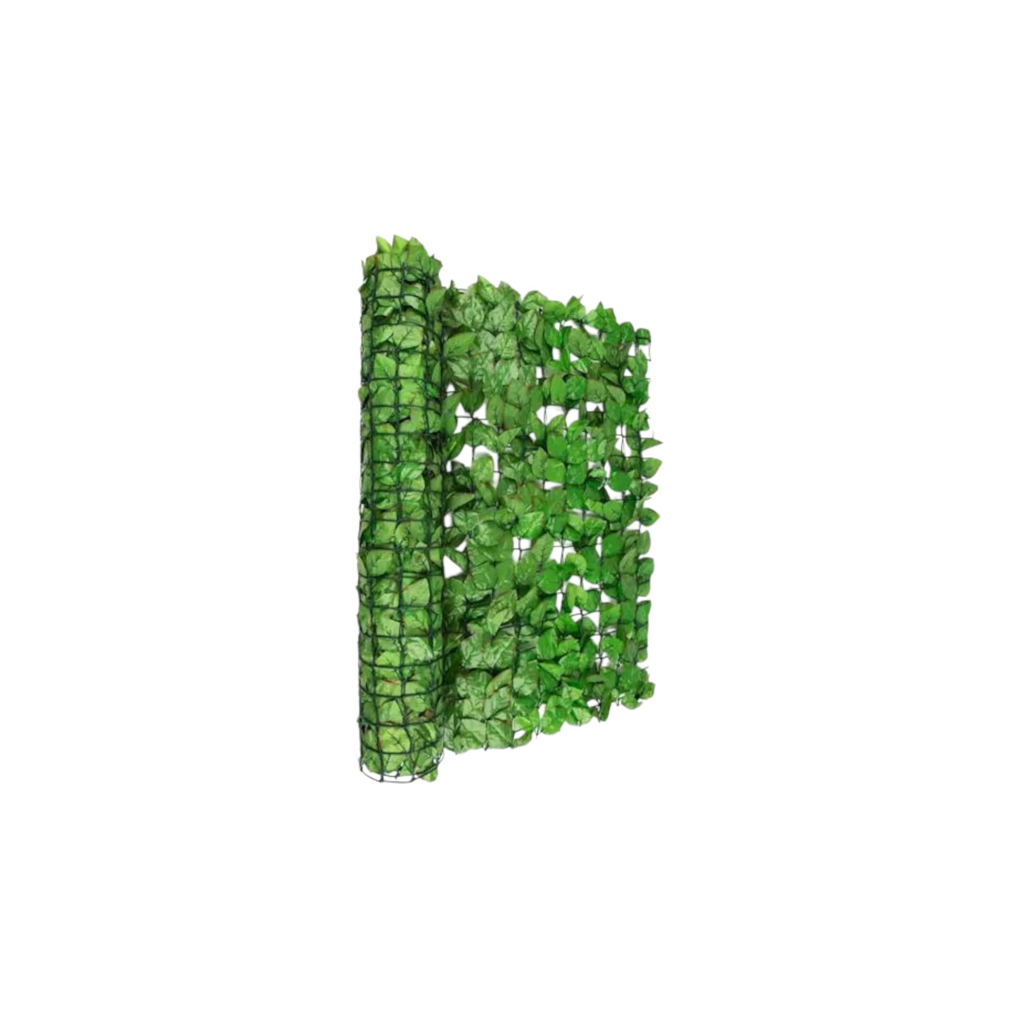 Gard artificial verde cu frunze, 300x100 cm