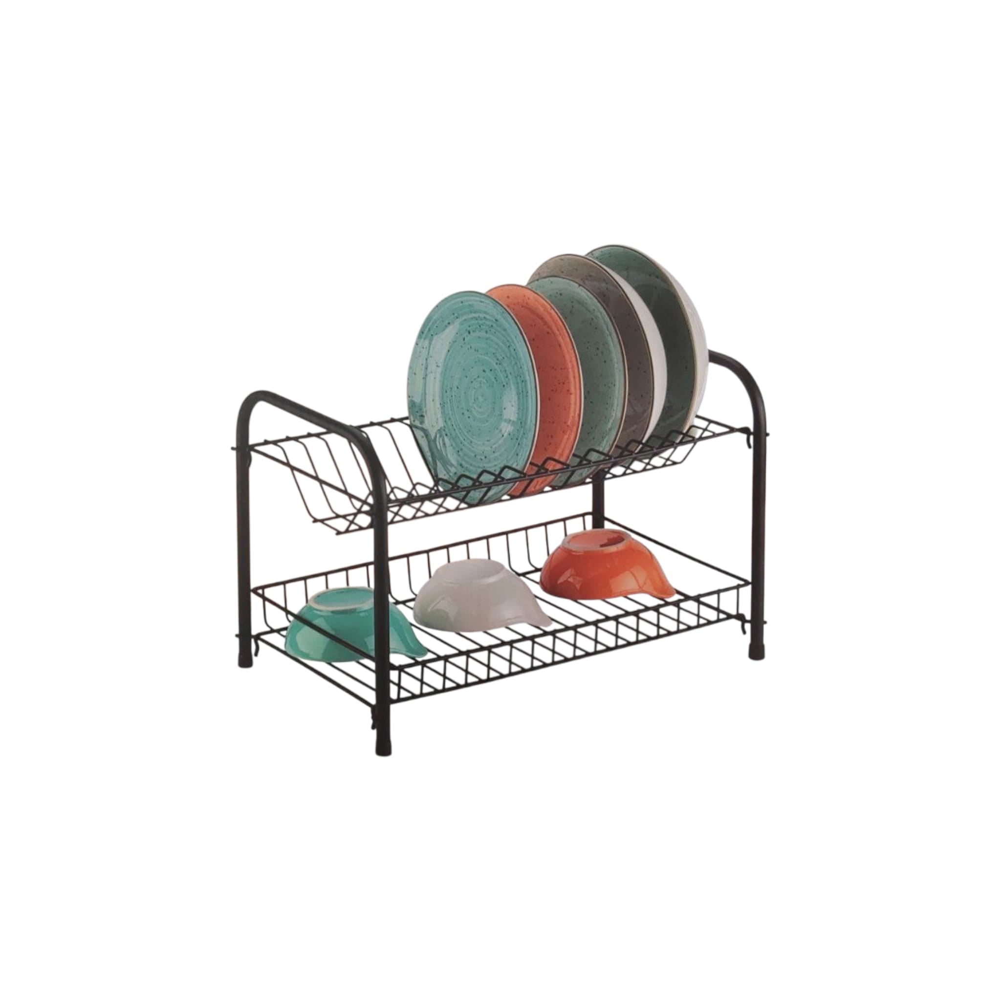 Set Cuțite 8 piese + Suport scurgator vase 39,5x24x28 cm