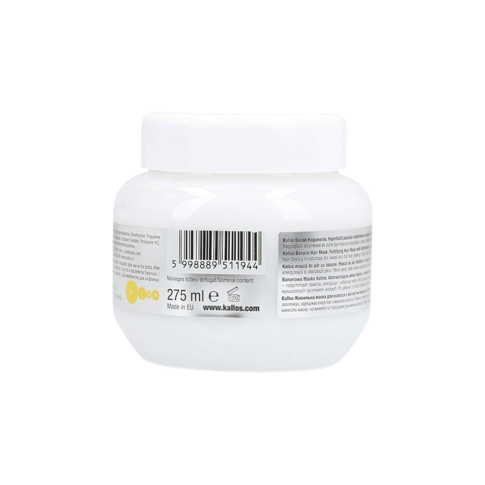 Kallos Banana Hair Mask masca pentru intarire 275 ml