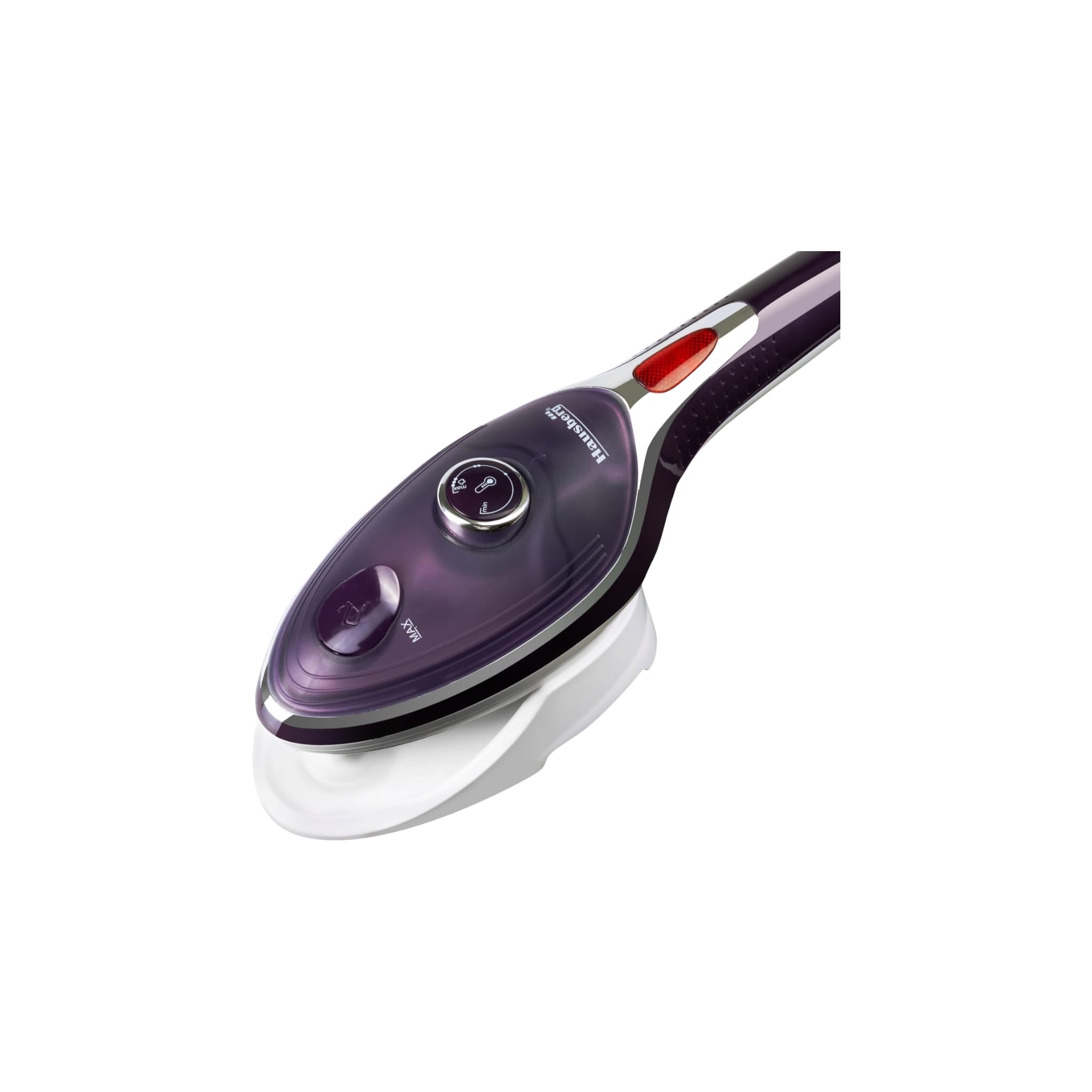 Fier de călcat cu talpa ceramica, HAUSBERG HB-7885MR, 1100 W, accesoriu derasabil, cu 2 perii