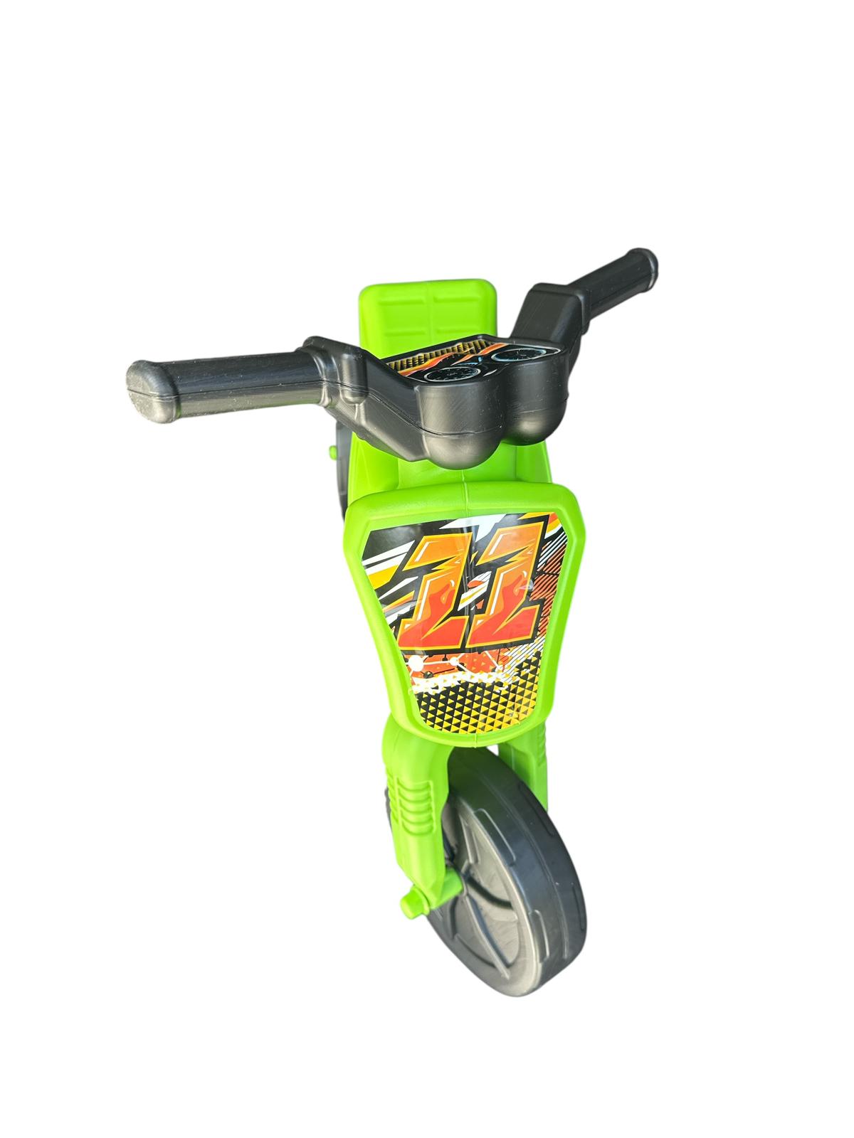 Motocicletă de echilibru pentru copii – verde, 62x44x20 cm