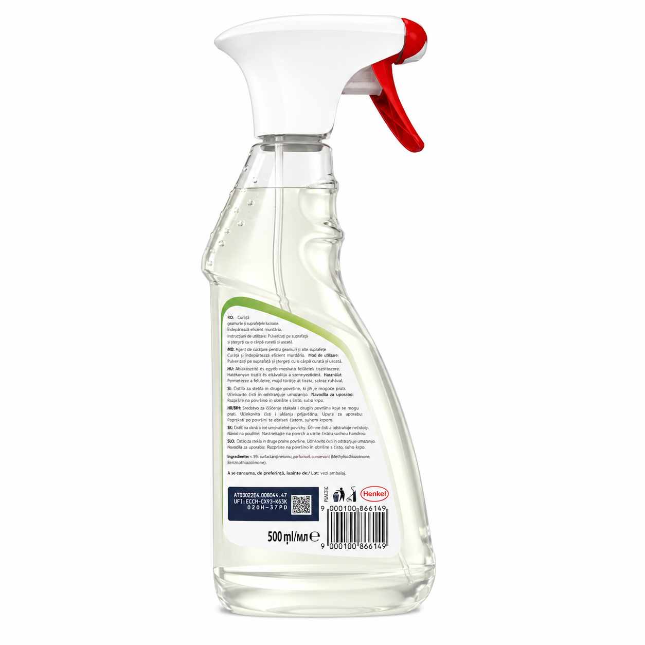 Spray pentru Geamuri si Oglinzi Clin Lemon 500 ml
