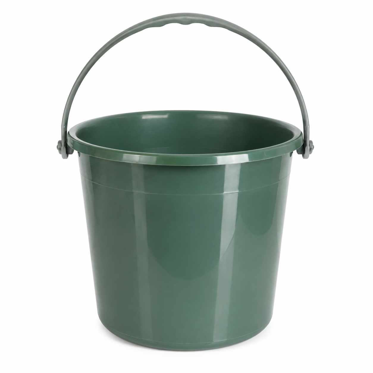 Galeata Plastic Sterk Calitatea II 5L Verde Maner Rezistent Uz Casnic si Gradina