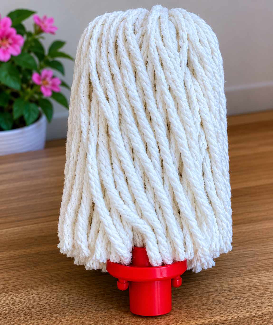 Rezerva Mop din Bumbac Alba Super Absorbanta pentru Curatenie Pardoseli Fabricat in Romania
