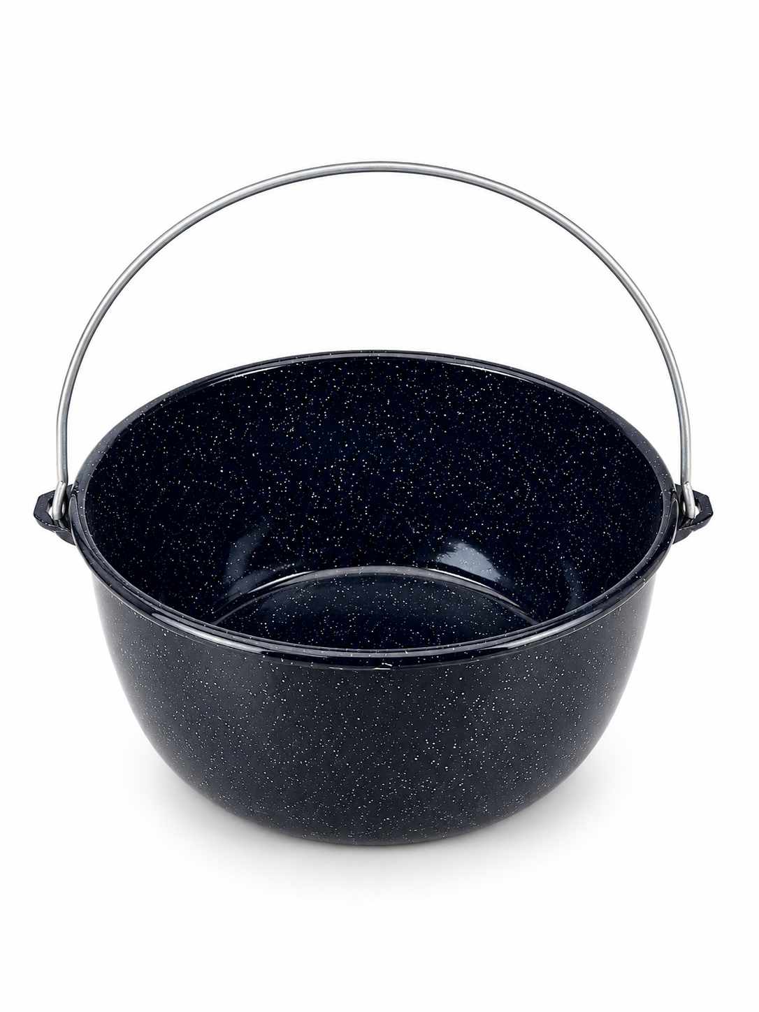 Ceaun Emailat cu Torti si Sarma 28 cm Negru cu Picatele