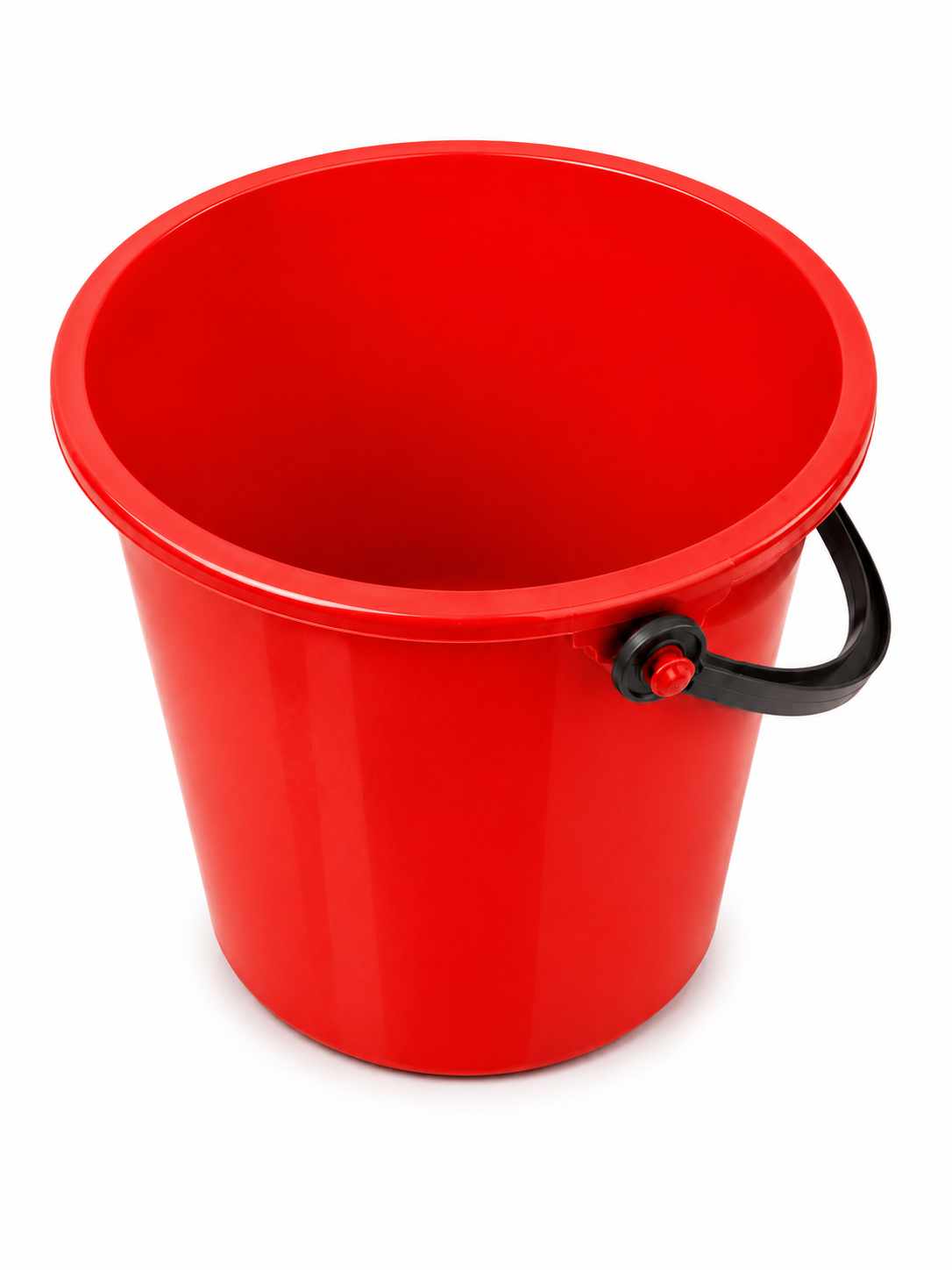 Galeata Plastic Sterkplast Calitatea I 10L Rosie Maner Rezistent Uz Casnic si Profesional