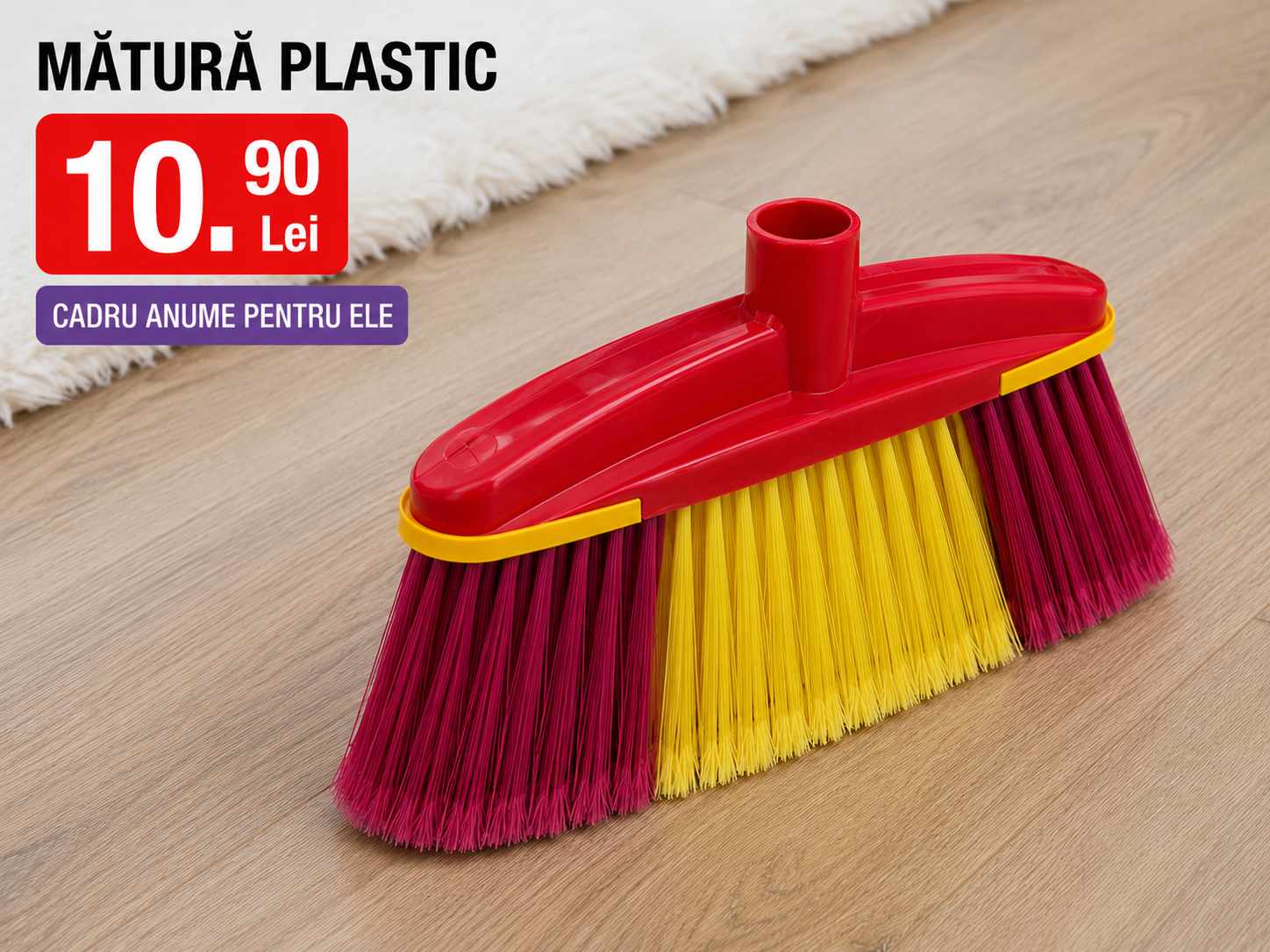 Matura Plastic 35 cm Compatibila cu Coada pentru Interior si Exterior