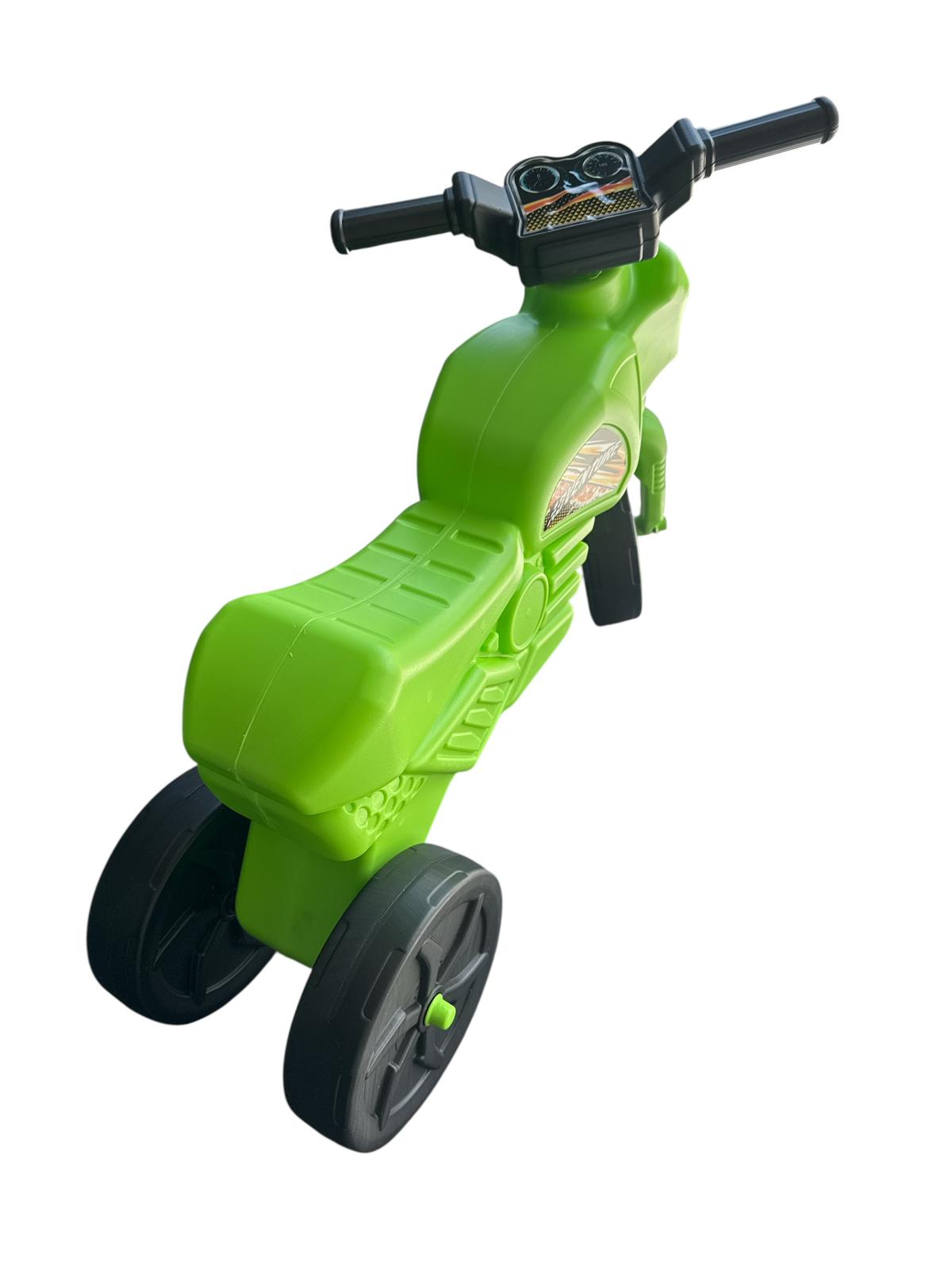 Motocicletă de echilibru pentru copii – verde, 62x44x20 cm