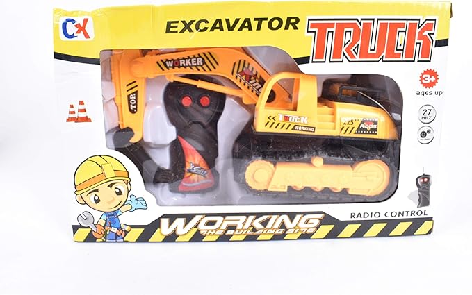 🚧 Excavator cu Telecomandă – Working Truck RC, 27 MHz 🚜