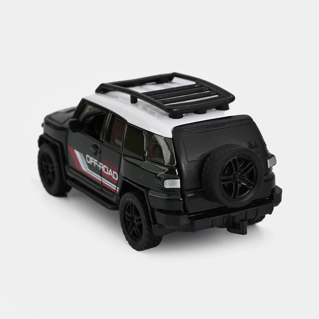🚙 Mașinuță Off-Road 1:36 – Metal, Uși Deschise, Sistem Pull-Back – Verde