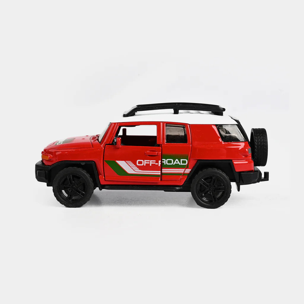 🚙 Mașinuță Off-Road 1:36 – Metal, Uși Deschise, Sistem Pull-Back – Verde