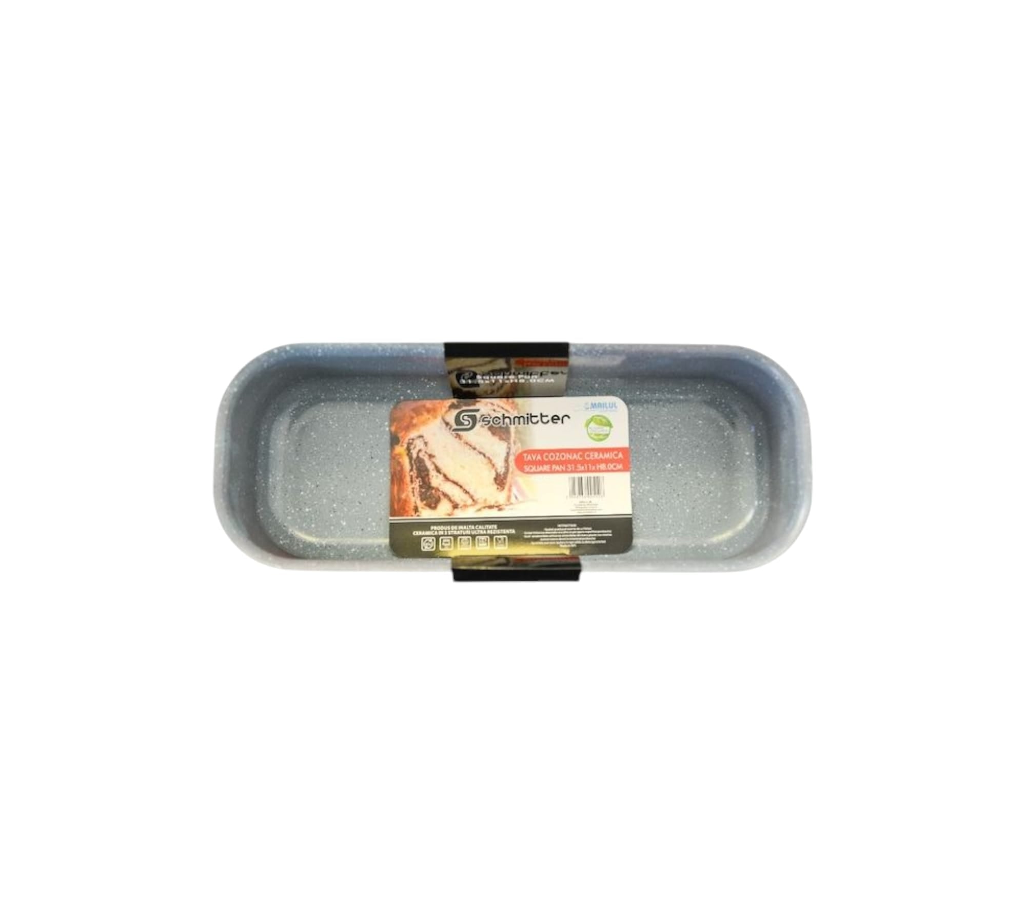 🏷️ Tavă cozonac Schmitter 31.5 x 11 x 8 cm • Aluminiu turnat • Interior ceramic antiaderent