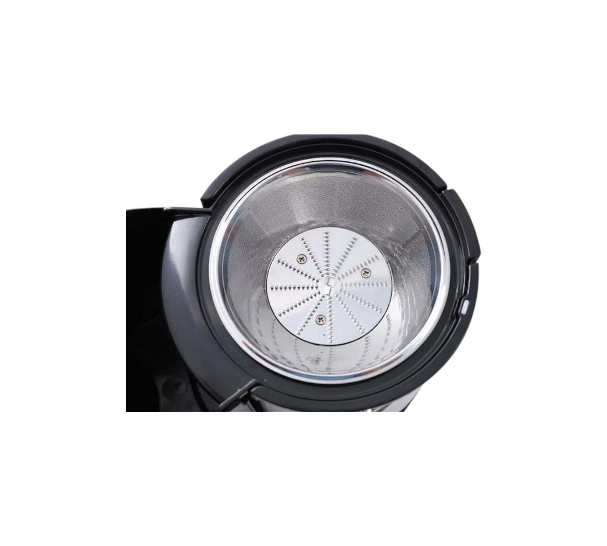 Storcator de fructe si legume Hausberg HB-7645, 600 W, 2 viteze + Turbo, recipient pulpa 1 l, recipient suc 550 ml, accesoriu impingere, negru + argintiu