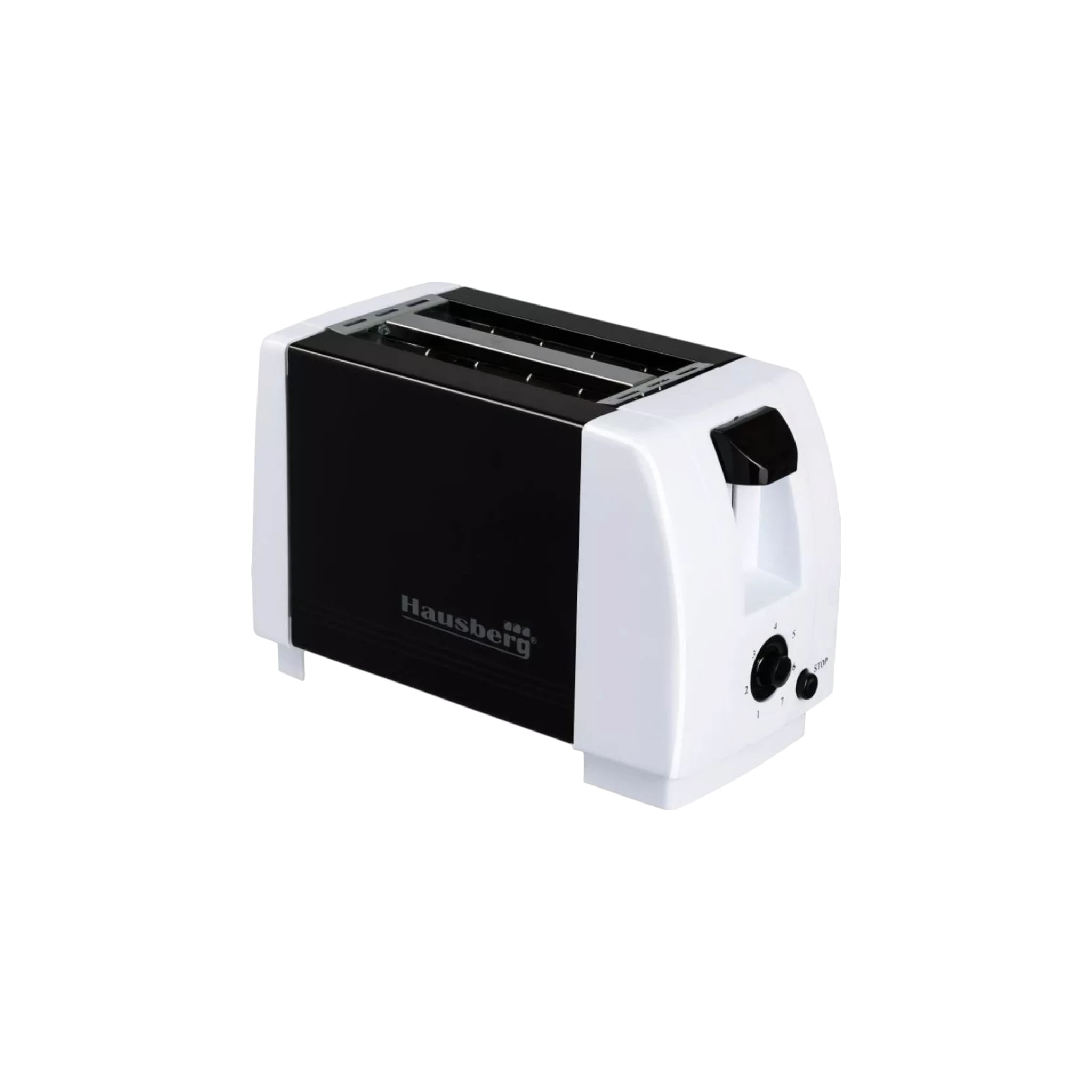 Prajitor de paine Hausberg HB-150NG, 750 W, 2 felii, Grad de rumenire variabil, Negru