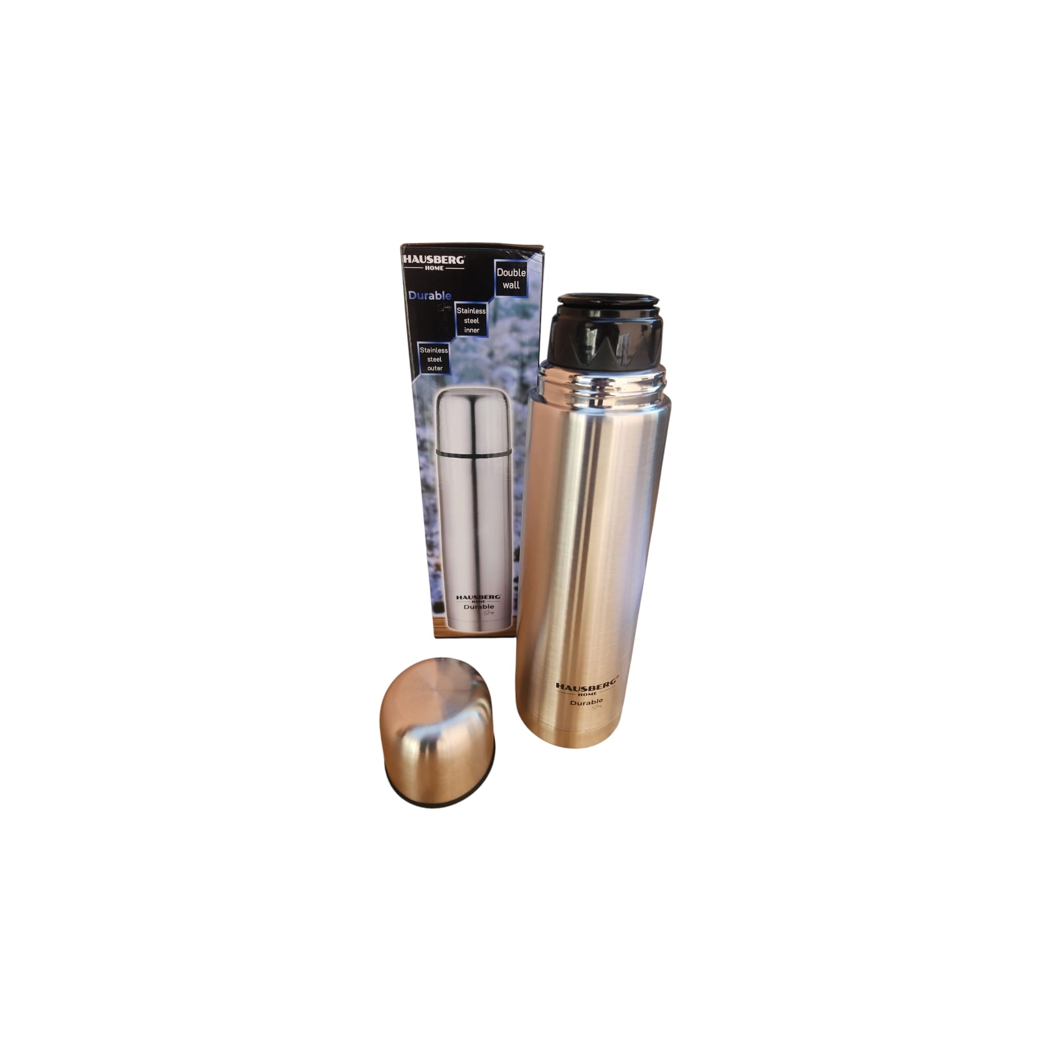 Termos Hausberg HB-H1457, capacitate 750 ml, Inox