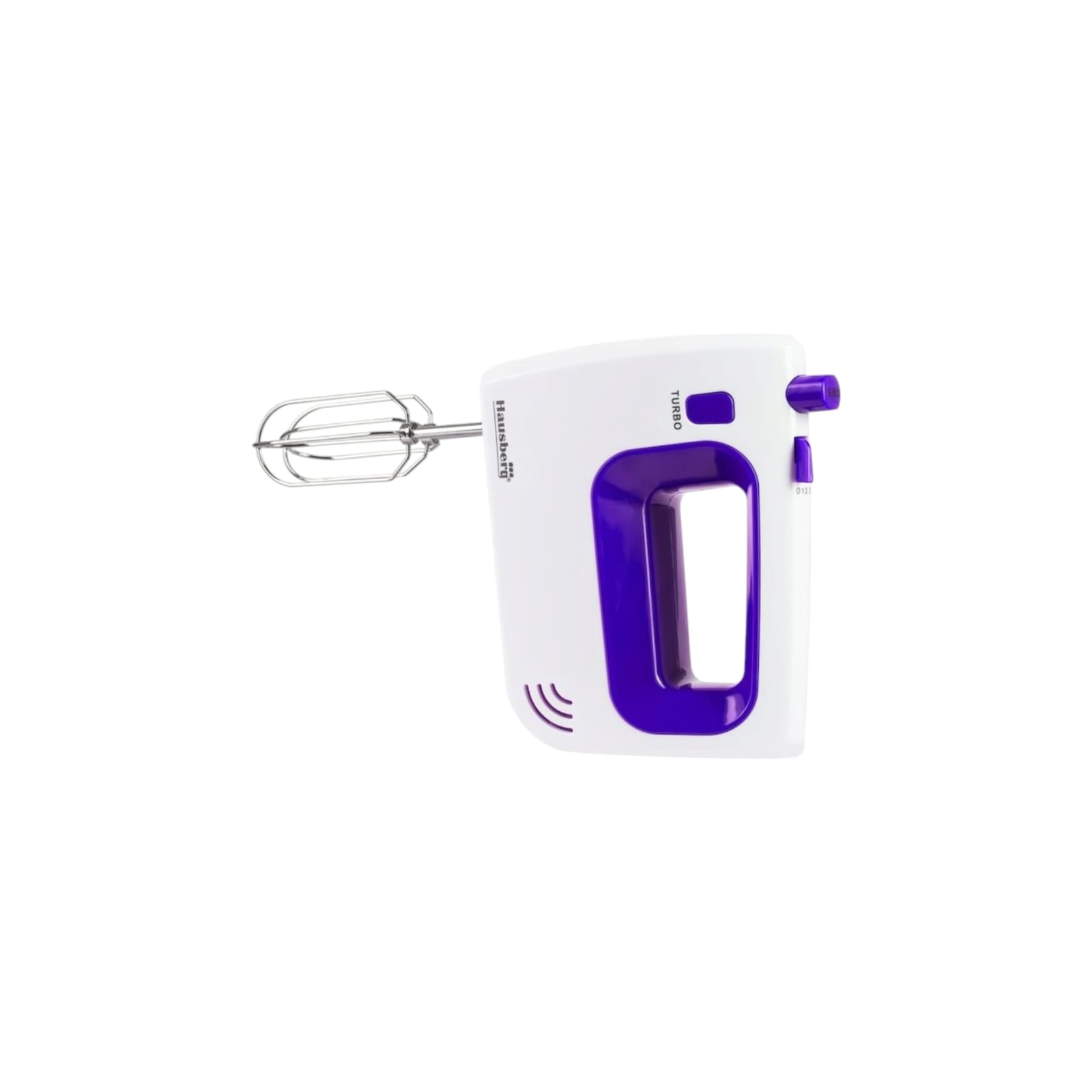 Mixer de mana HAUSBERG HB-4120MV, 300W, 5 viteze + turbo, accesorii incluse, Mov